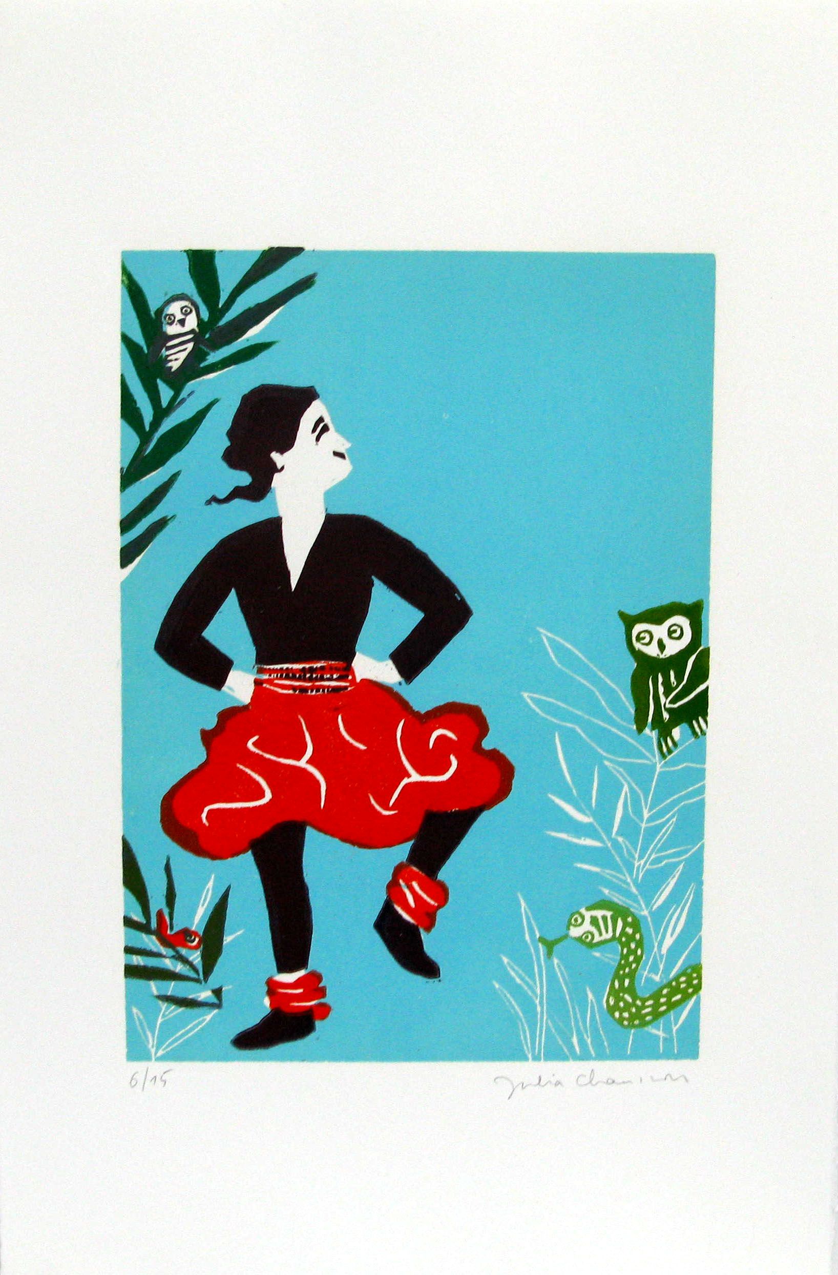 Dessin de JULIA CHAUSSON a pour titre MA POMME style figuratif dim : JULIA CHAUSSONprix: