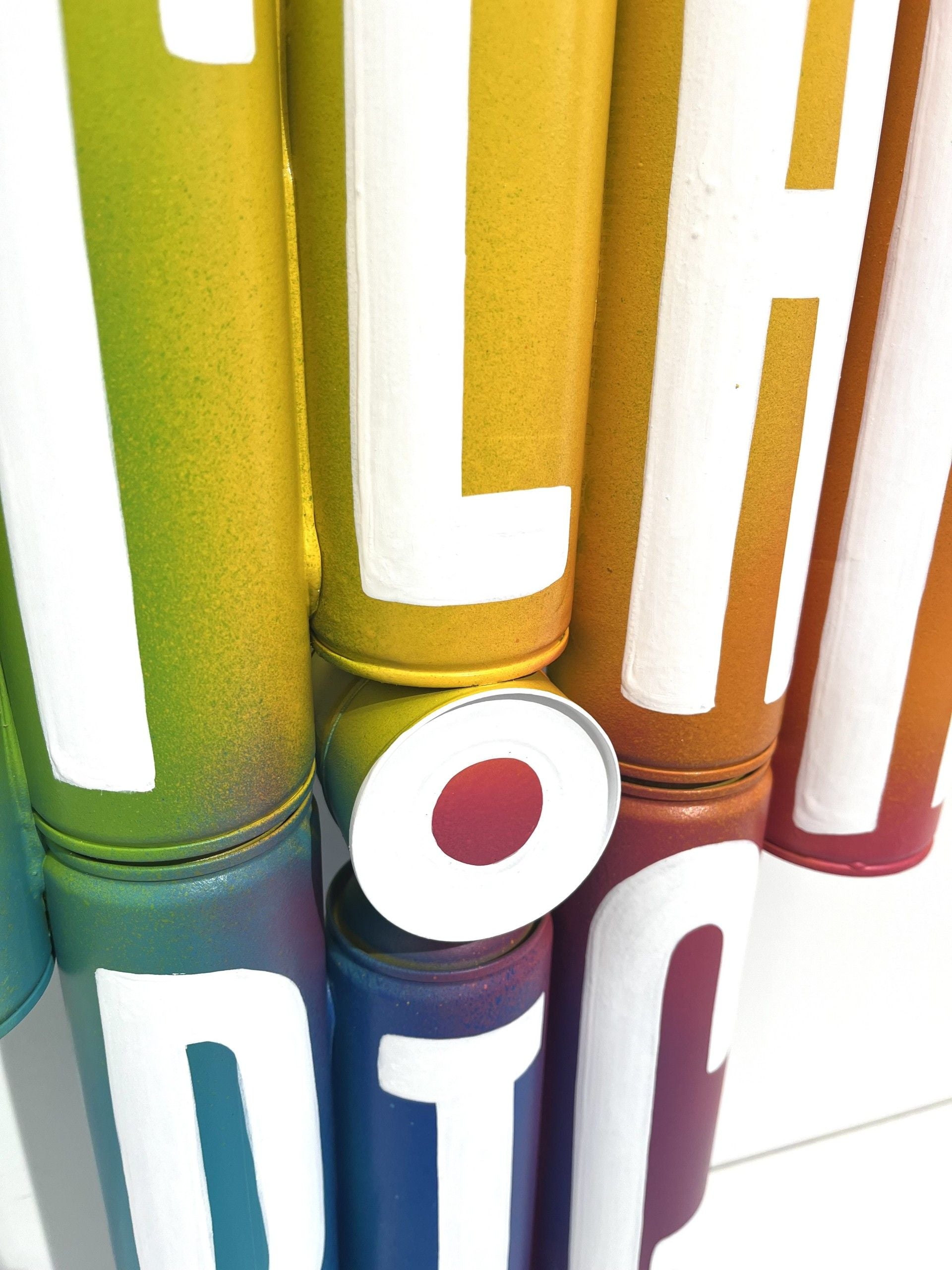Sculpture de ME LATA a pour titre Dream Big style graffiti, street pop art dim : ME LATAprix:450