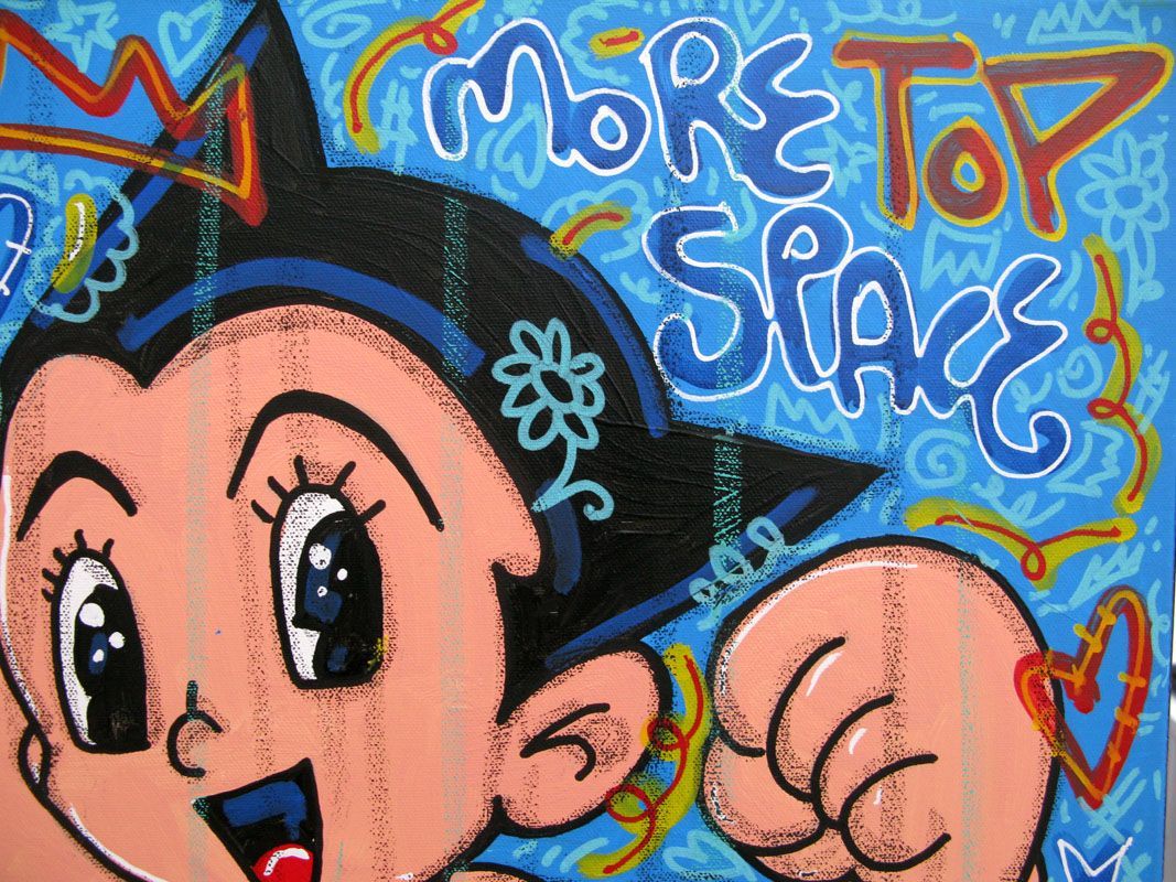 Tableau de RICO SAB a pour titre More Space style street pop art, street art dim : RICO SABprix:290