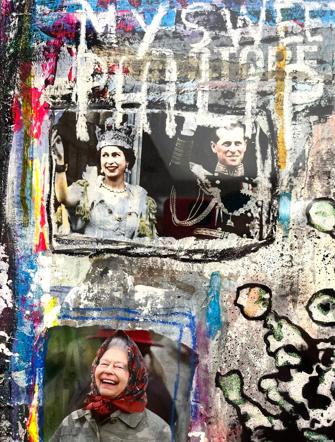 Tableau de THIERRY RASINE a pour titre My sweet Prince style street pop art dim : THIERRY RASINEprix:1400