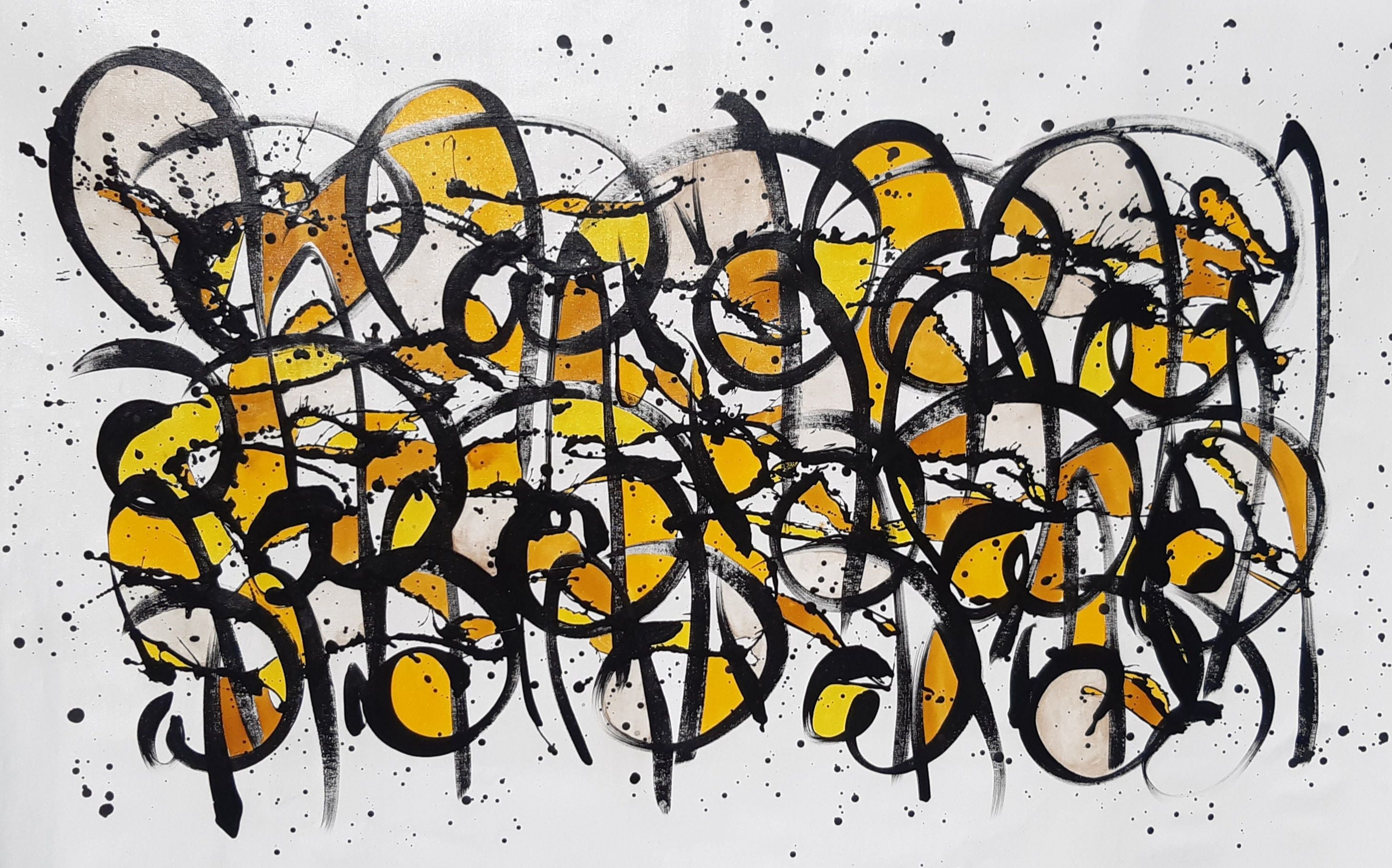 Tableau de STEPHANE RIME a pour titre NONAME C6 style abstrait dim : STEPHANE RIMEprix:1600
