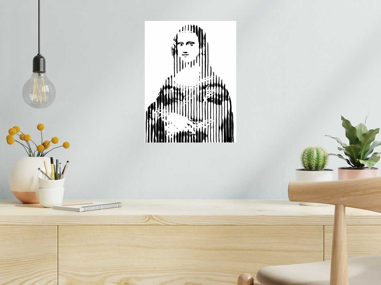 Editions d'art de WAWAPOD a pour titre MONA MONROE style street pop art, graphique dim : WAWAPODprix:50