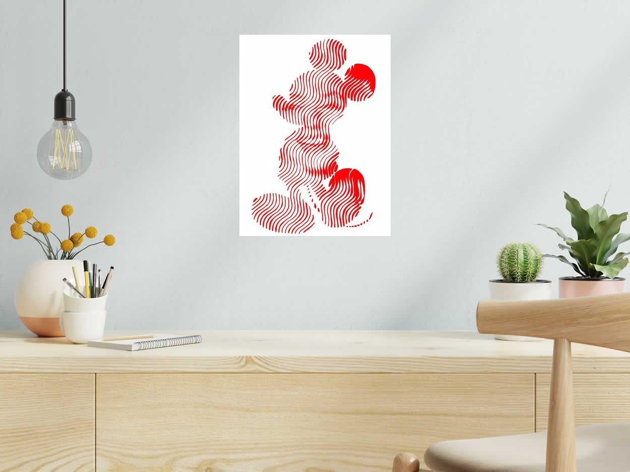 Editions d'art de WAWAPOD a pour titre MICKEY MONROE style street pop art, graphique dim : WAWAPODprix:50