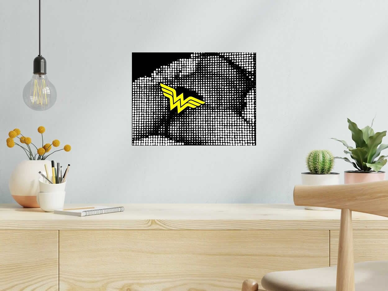 Editions d'art de WAWAPOD a pour titre WONDER style street pop art, graphique dim : WAWAPODprix:50