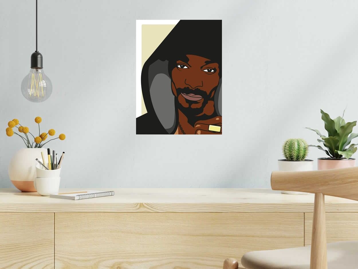 Editions d'art de JMC a pour titre SNOOP DOG style figuratif, graphique dim : JMCprix:50
