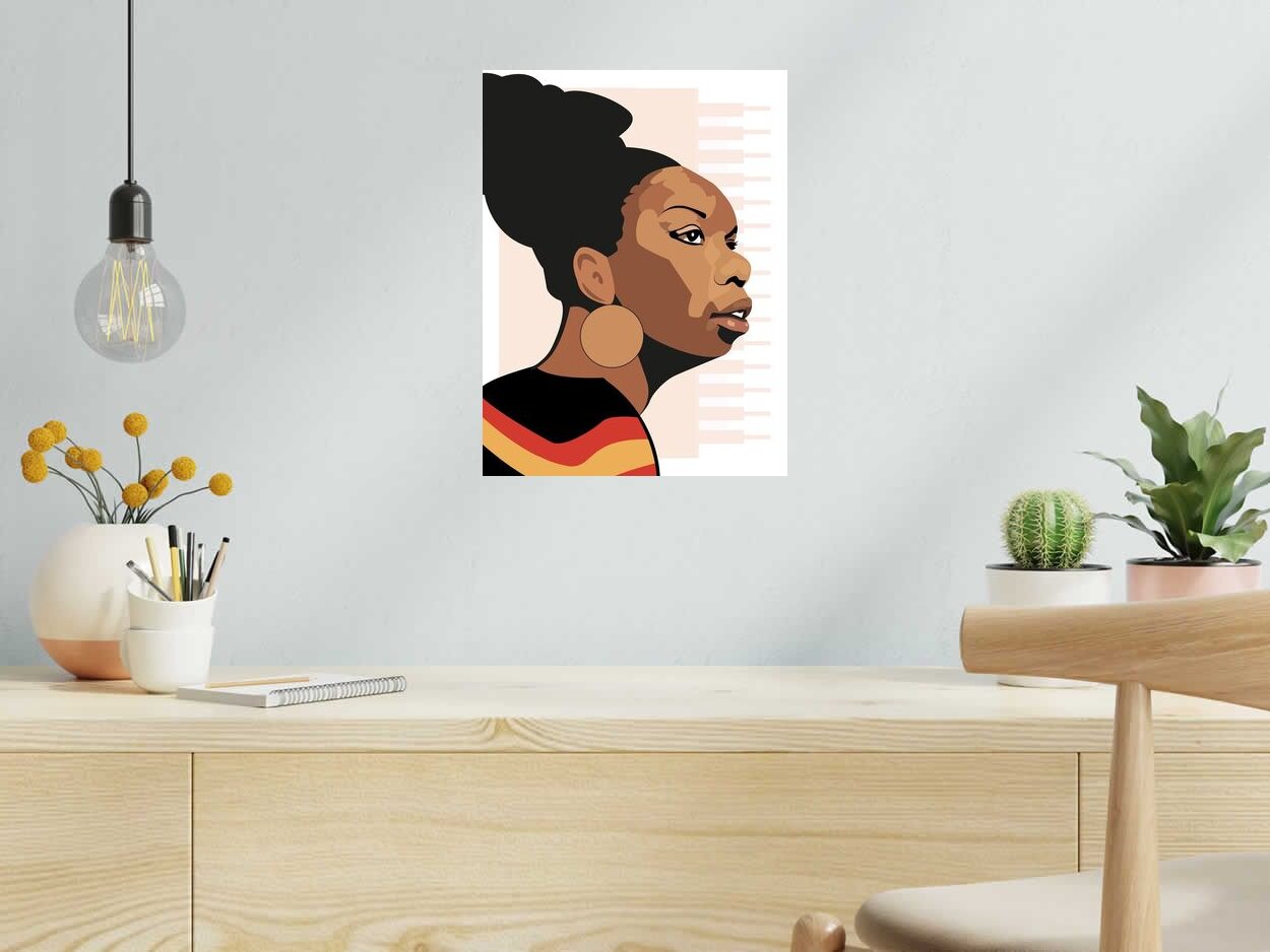 Editions d'art de JMC a pour titre NINA style figuratif, graphique dim : JMCprix:50