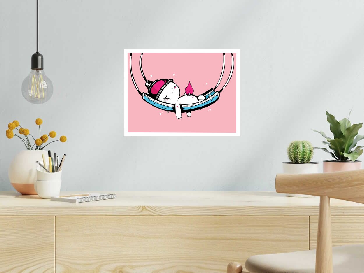 Editions d'art de JUAN SPRAY a pour titre HAMASK PINK style street art, graphique dim : JUAN SPRAYprix:70