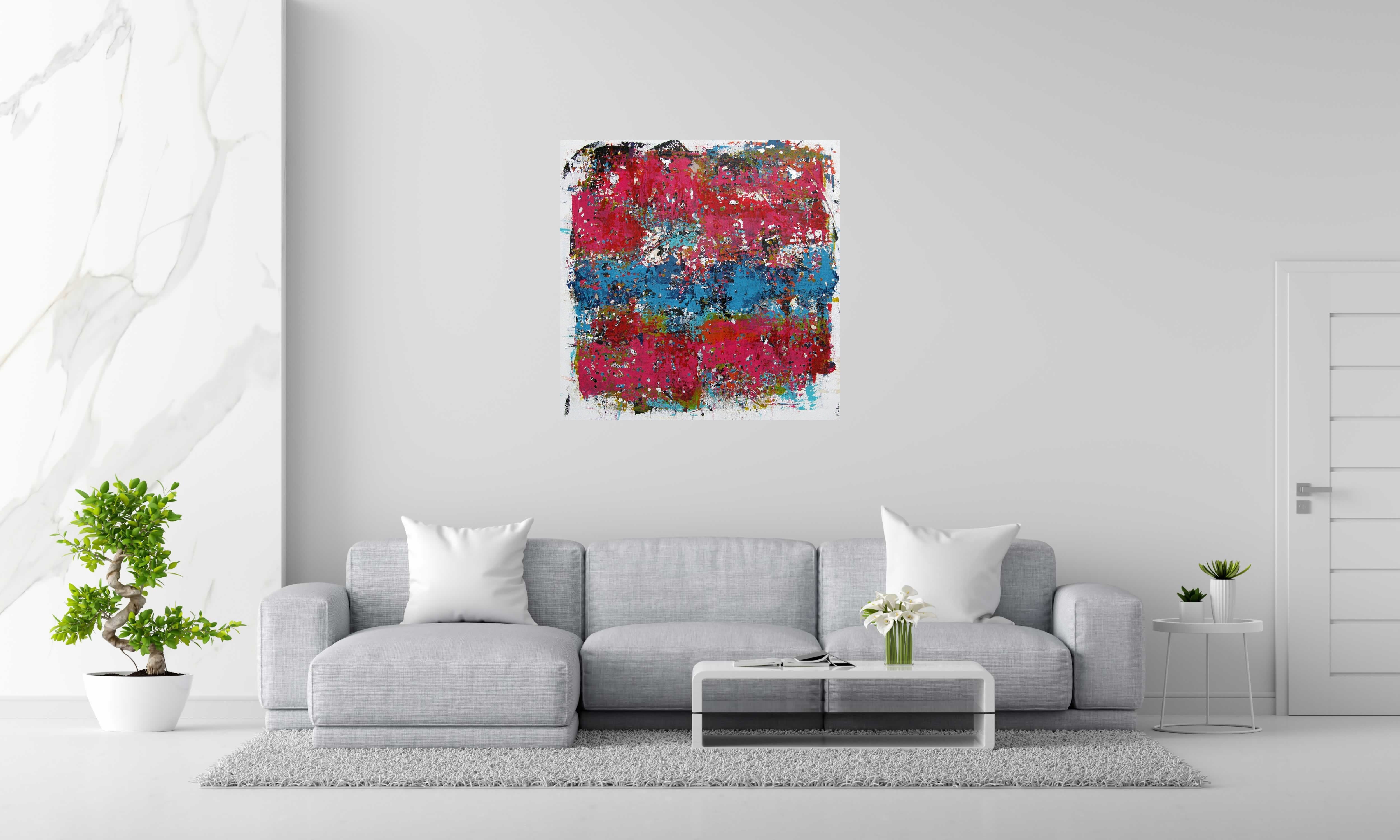 Tableau de CELINE WEBER a pour titre STONE JASPE style abstrait dim : CELINE WEBERprix:1150