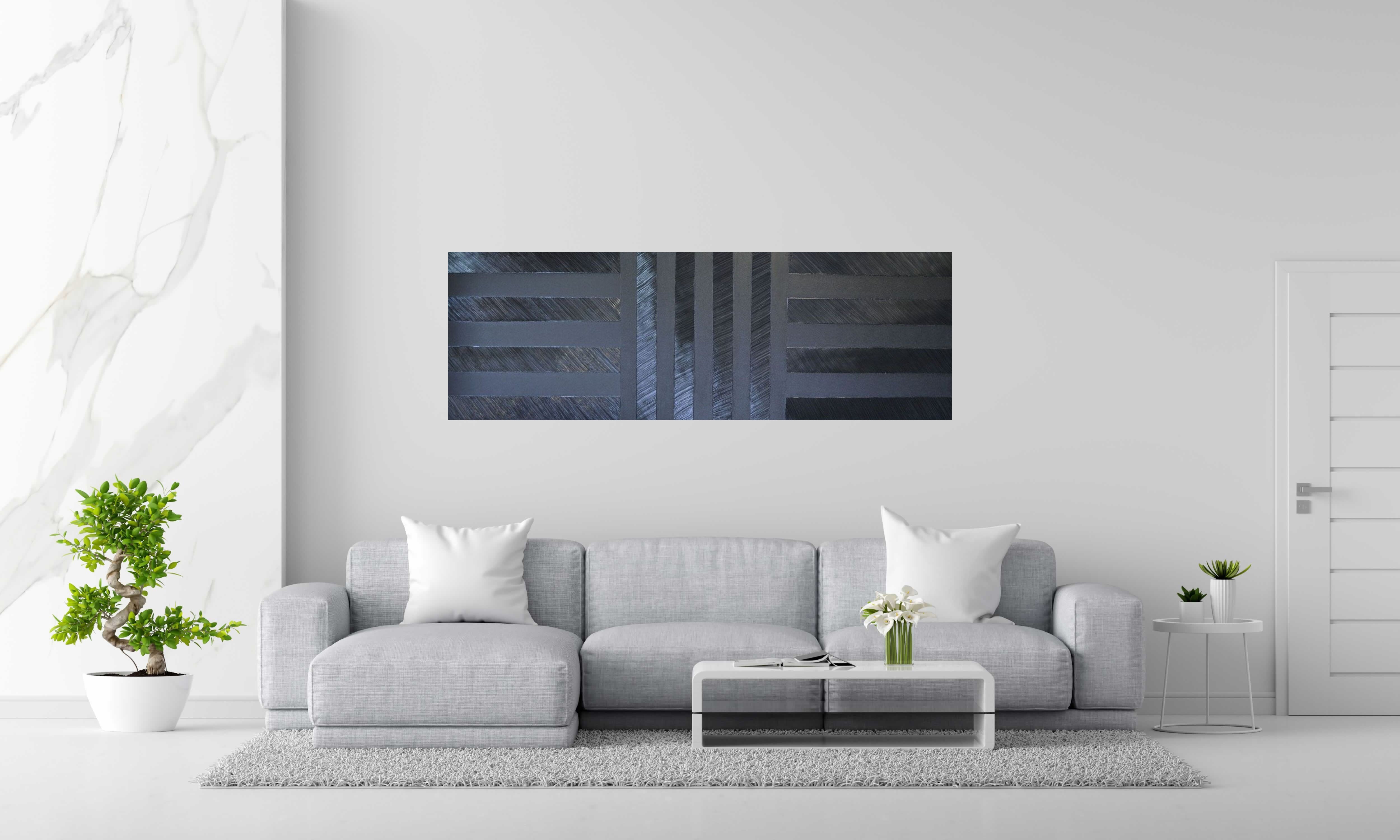 Tableau de ALAIN BECANNE a pour titre PEINTURE 11-2022-72 style abstrait dim : ALAIN BECANNEprix:1500