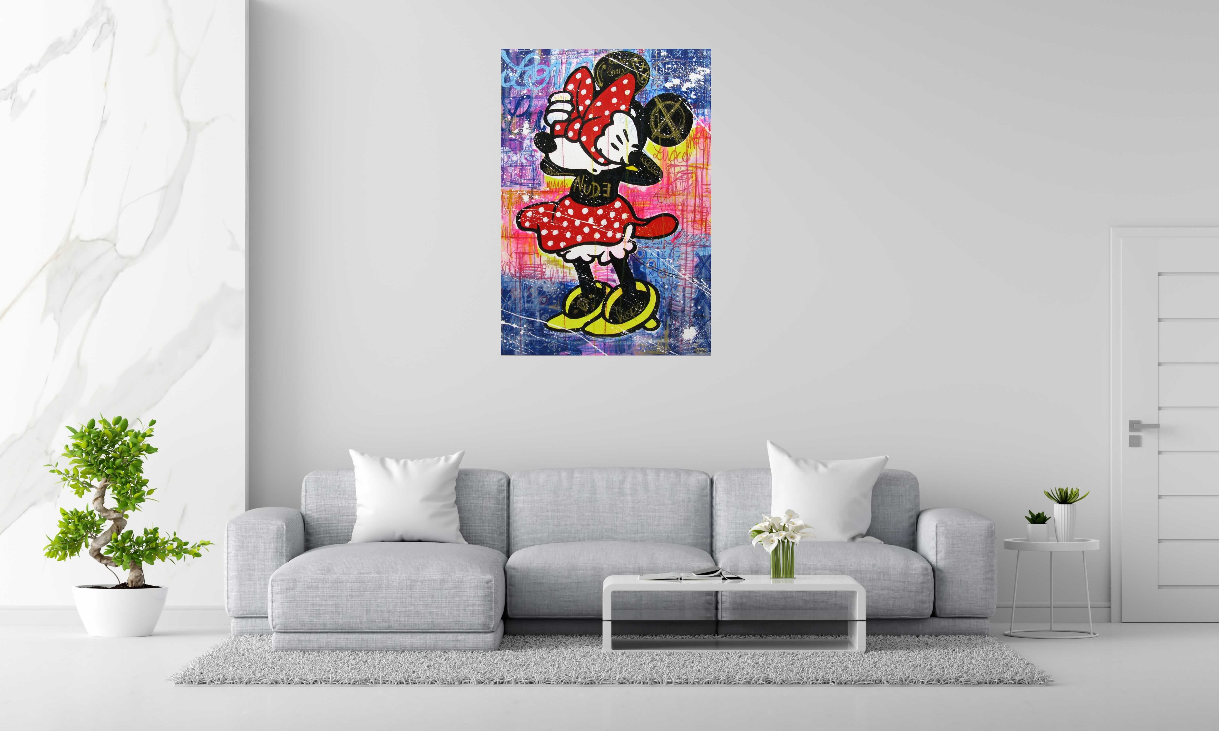 Tableau de ONIZBAR a pour titre Who's there style street pop art, graphique dim : ONIZBARprix:1000