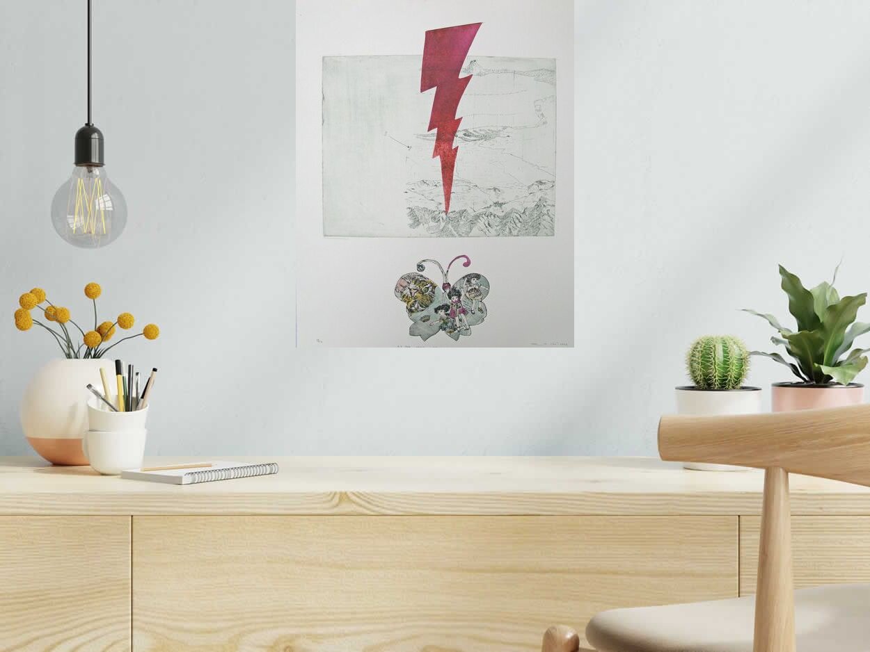 Editions d'art de ATSUKO ISHII a pour titre AT THE VERY BEGINNING style figuratif dim : ATSUKO ISHIIprix:250