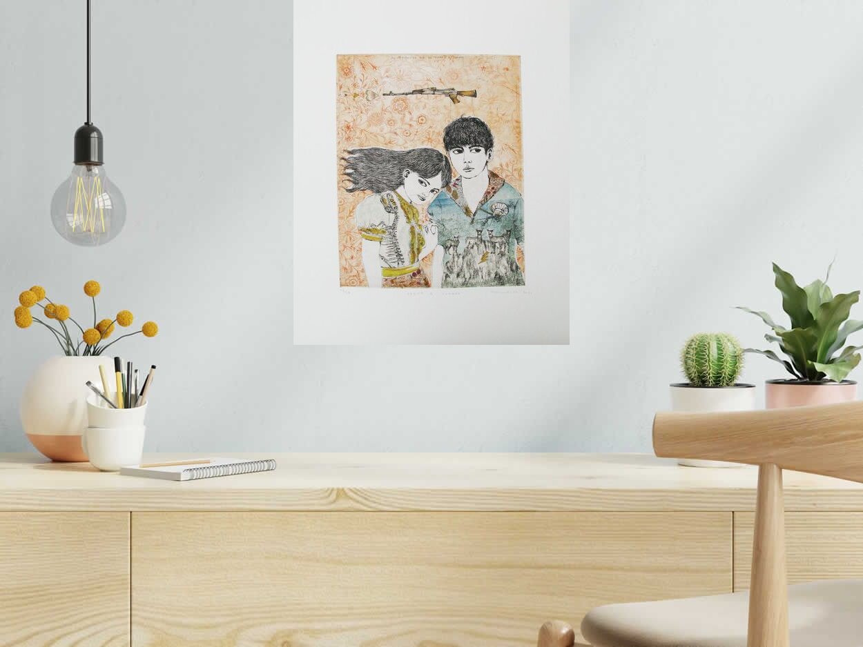 Editions d'art de ATSUKO ISHII a pour titre SPEND A SUNDAY style figuratif dim : ATSUKO ISHIIprix:250