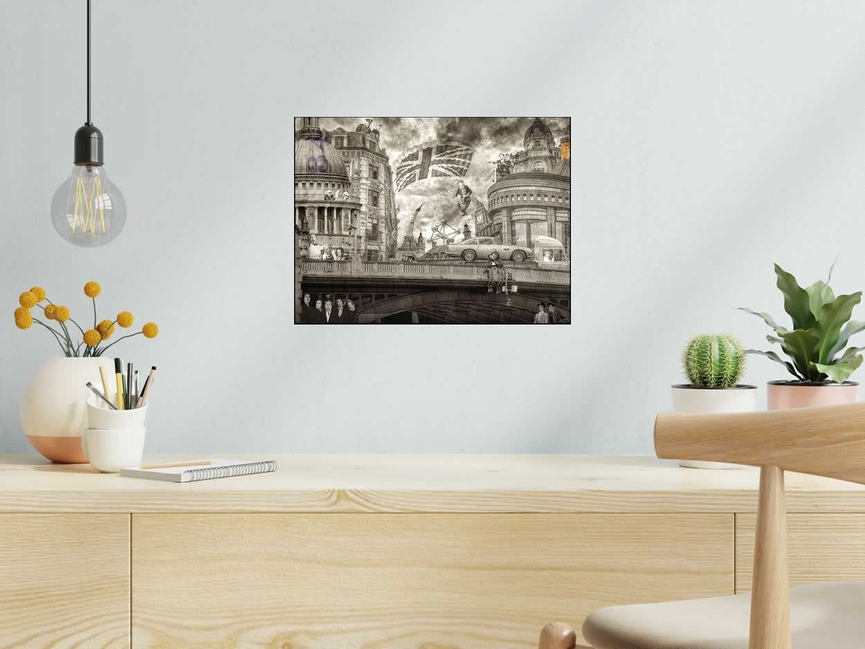 Editions d'art de OliR a pour titre BREXIT NEW style figuratif, graphique dim : OliRprix:70
