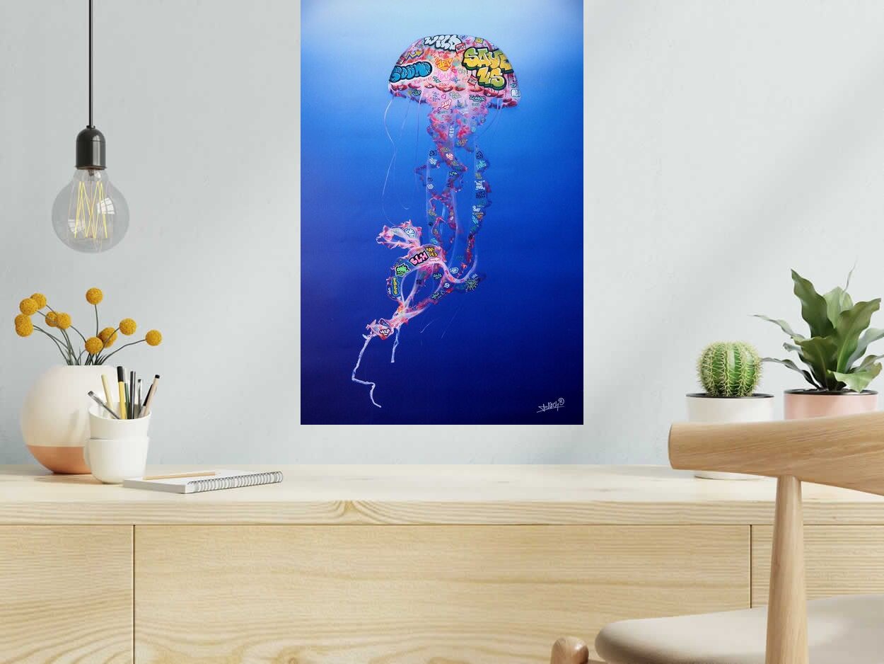 Editions d'art de BLACH a pour titre Meduse style street art dim : BLACHprix:100