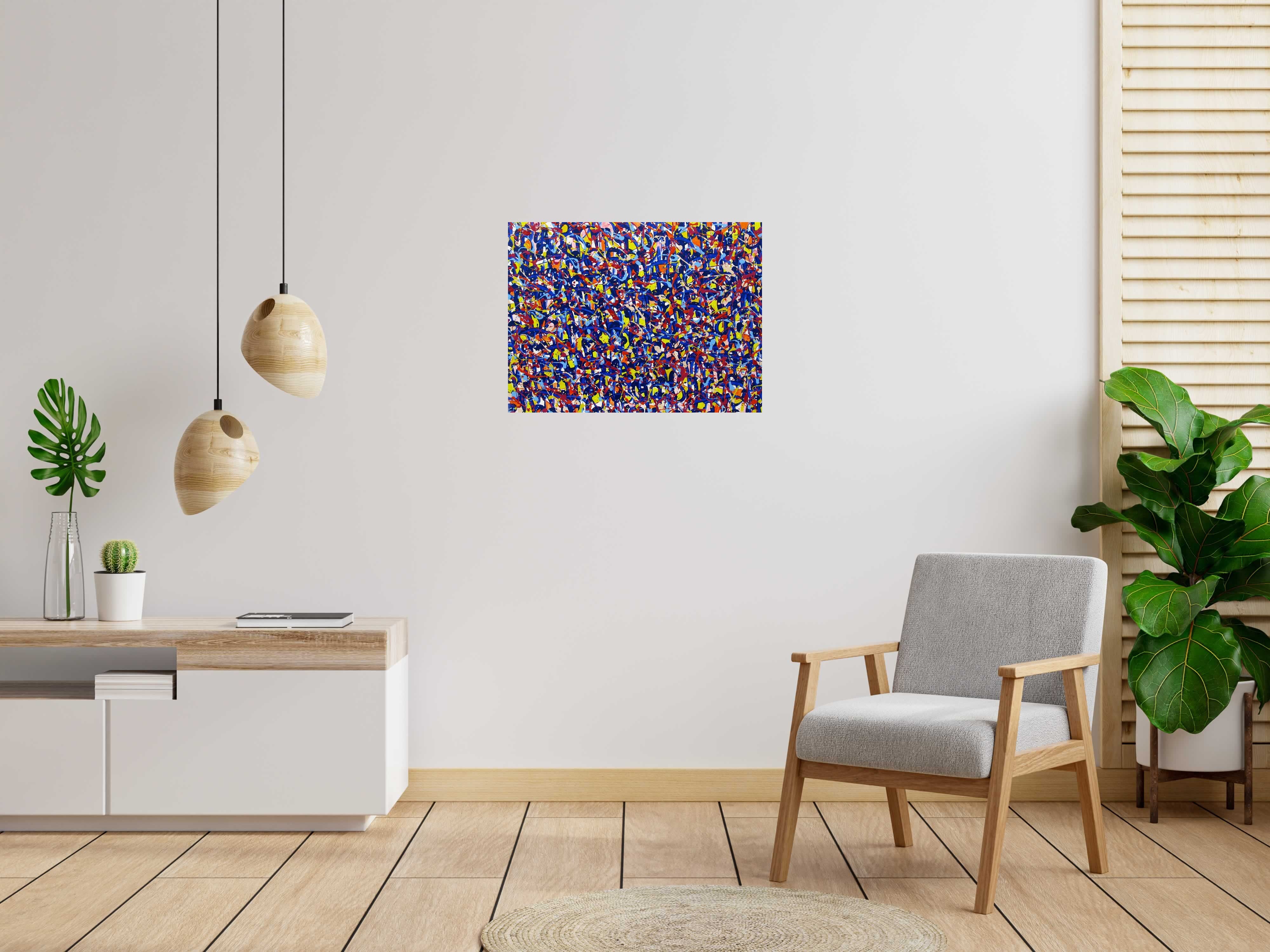 Tableau de STEPHANE RIME a pour titre NONAME D134 style abstrait dim : STEPHANE RIMEprix:590