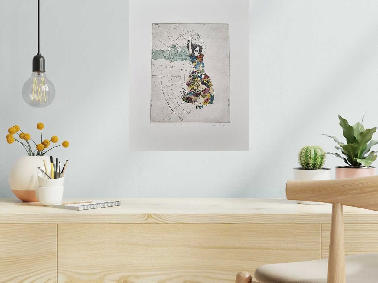 Editions d'art de ATSUKO ISHII a pour titre ON RAINBOW style figuratif dim : ATSUKO ISHIIprix:250