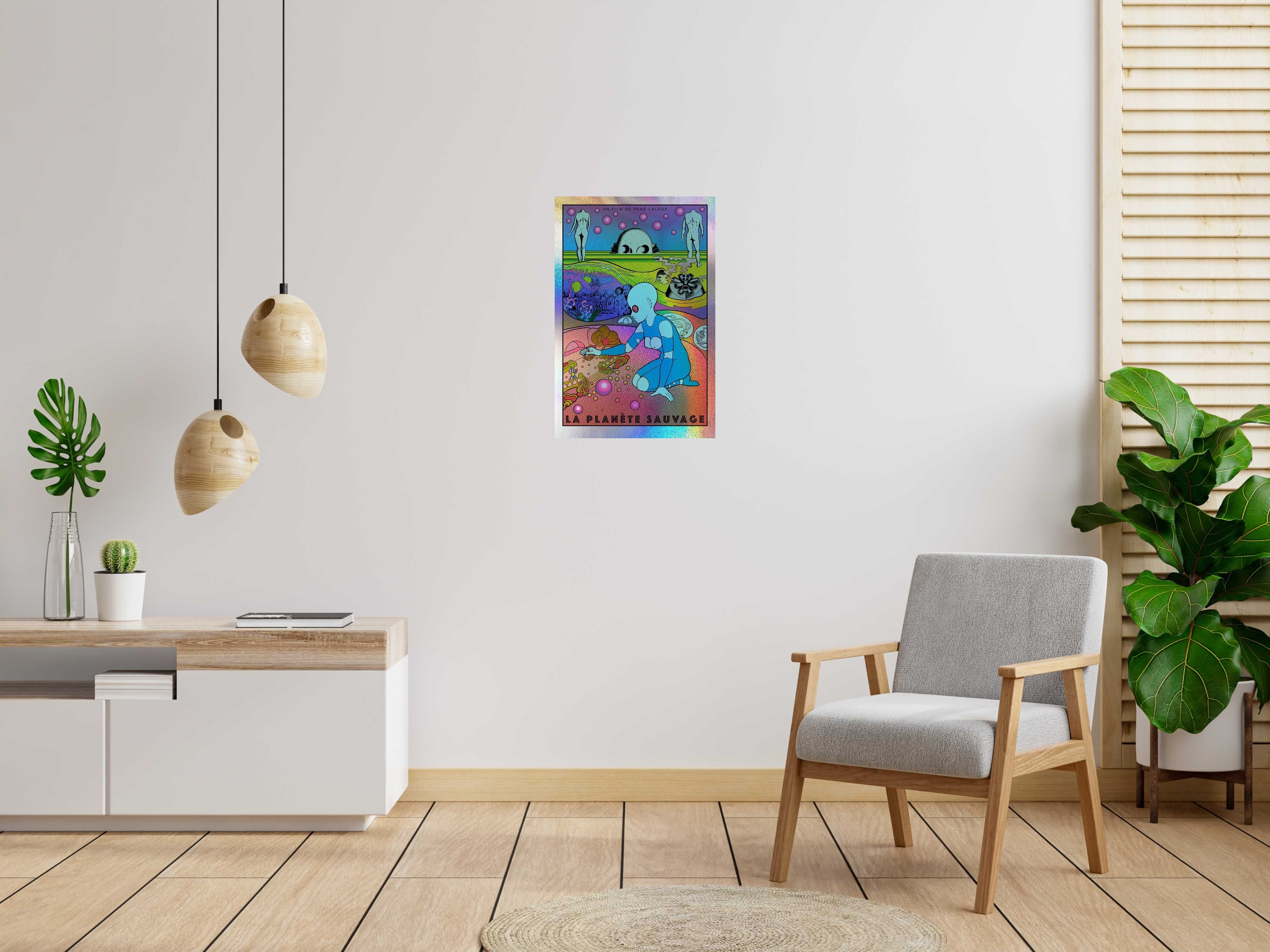 Editions d'art de CHUCK SPERRY a pour titre FANTASTIC PLANET SPARKLE style figuratif dim : CHUCK SPERRYprix:400