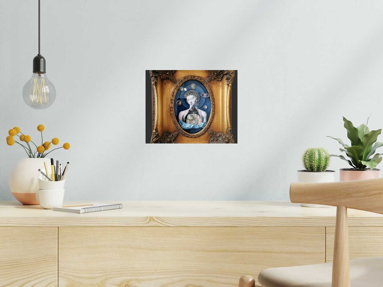 Tableau de Gavin Jay a pour titre Into the Beyond style figuratif, graphique dim : Gavin Jayprix:850