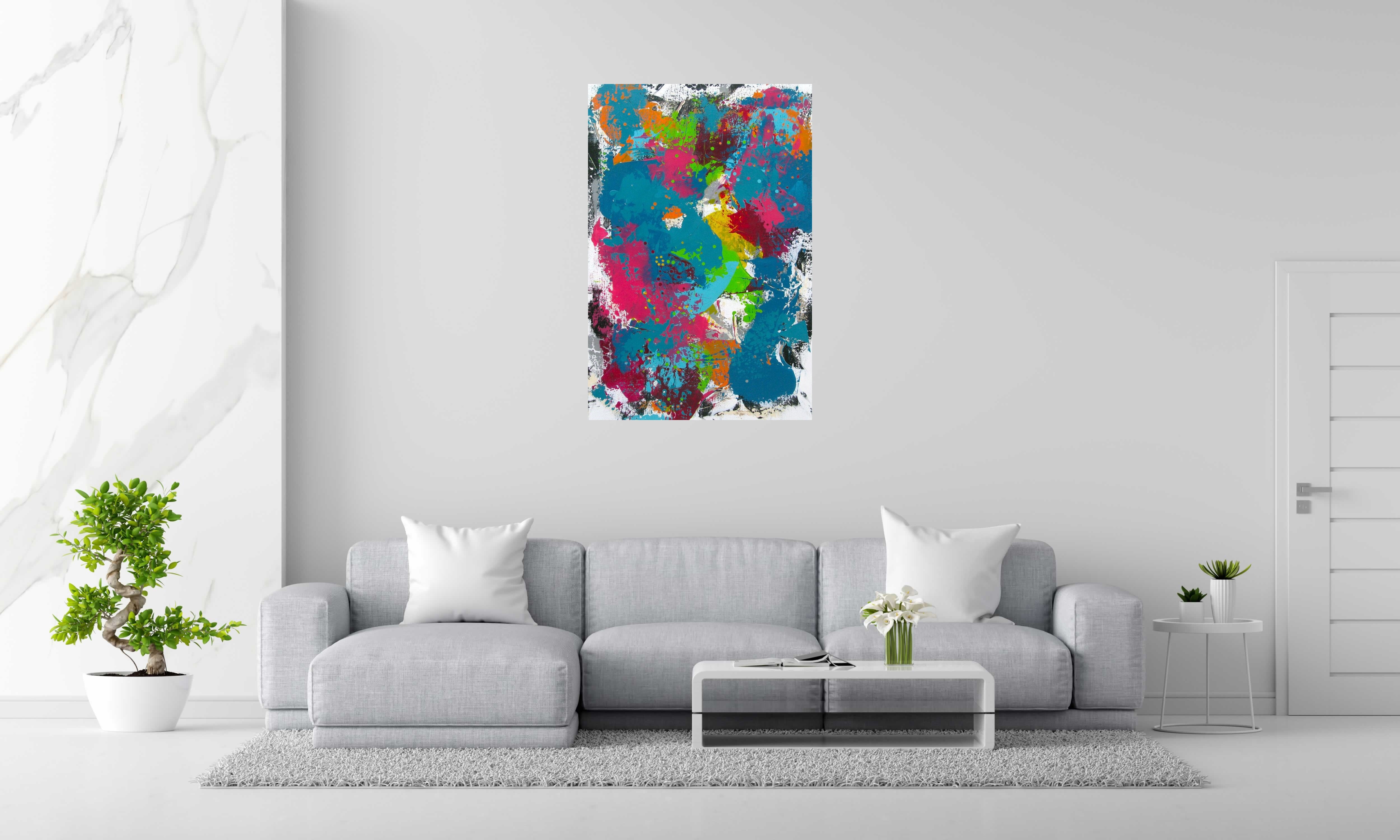 Tableau de CELINE WEBER a pour titre STONE ÉQUATEUR style abstrait dim : CELINE WEBERprix:1150