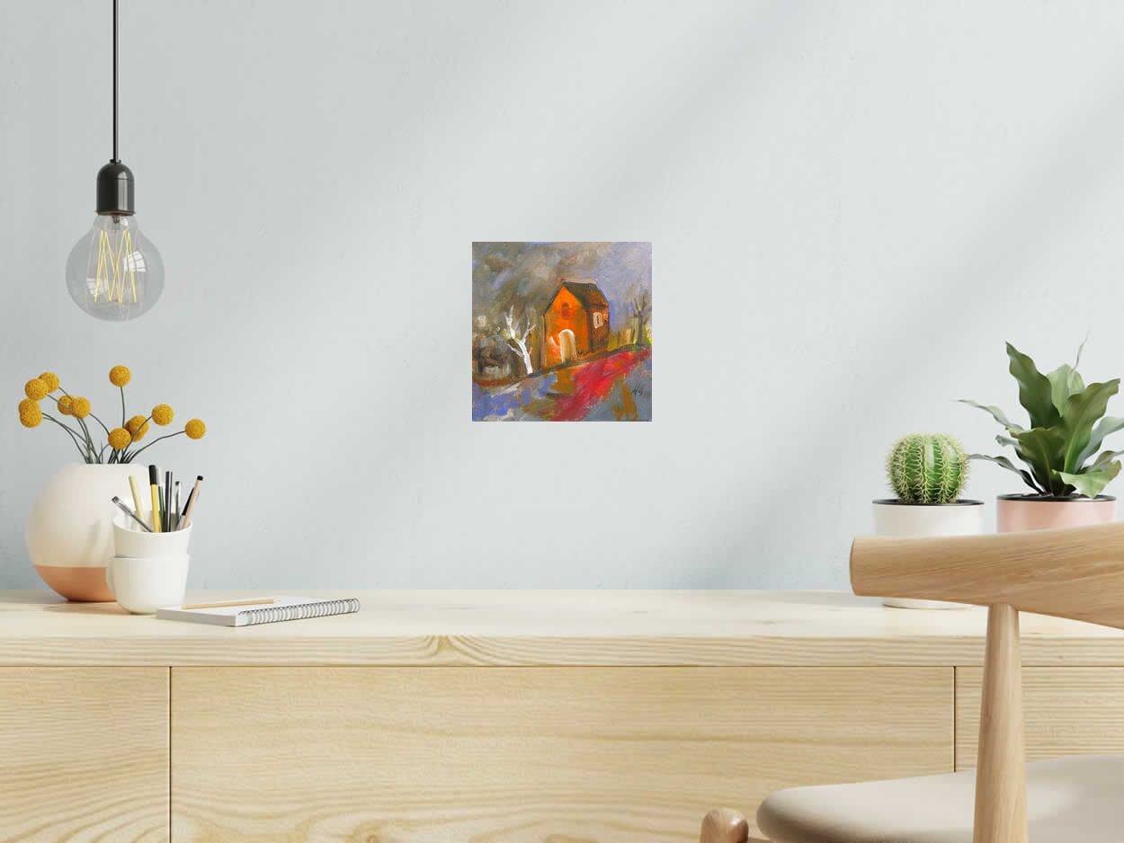 Tableau de IVAN TZONEV a pour titre SELO F2 style figuratif dim : IVAN TZONEVprix:80