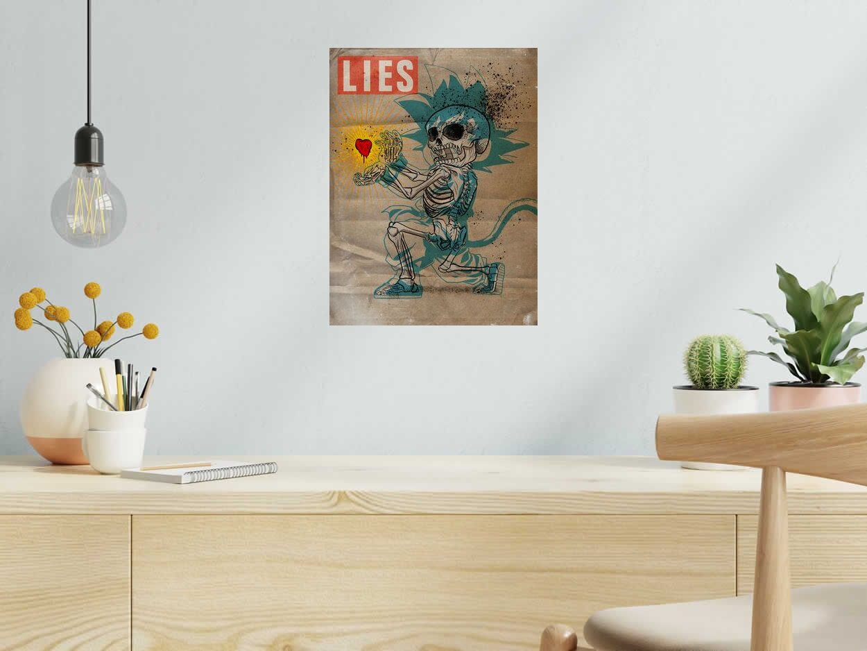 Editions d'art de Carlos Olmo a pour titre Lies-San Goku style figuratif dim : Carlos Olmoprix:60