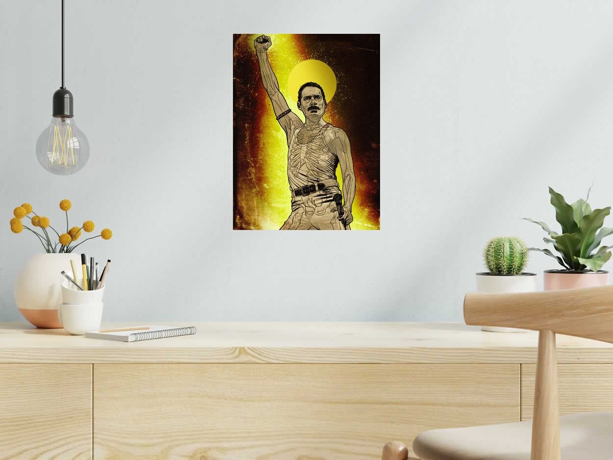 Editions d'art de Carlos Olmo a pour titre Freddie style figuratif dim : Carlos Olmoprix:60