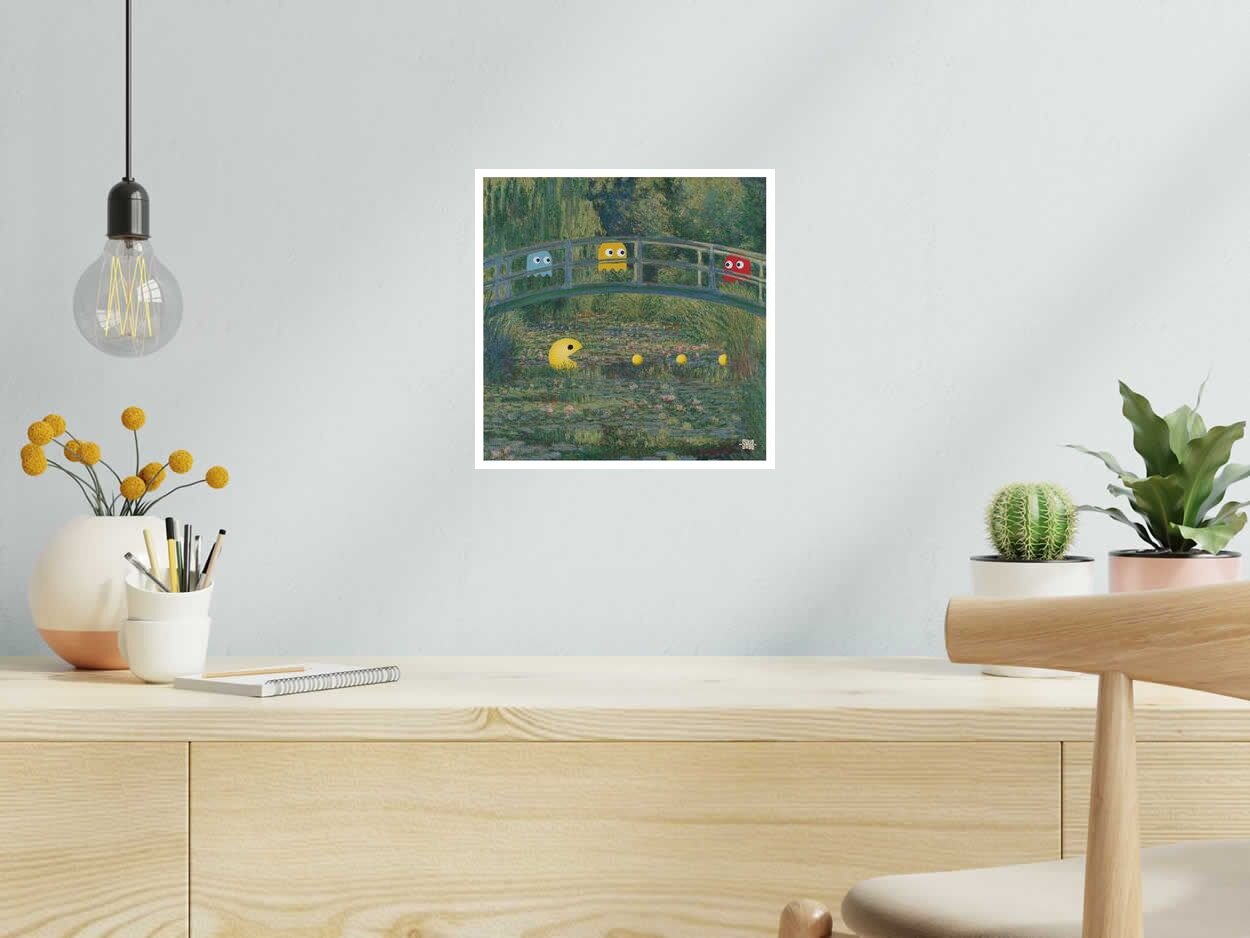 Editions d'art de SHUZ a pour titre Pac man ghosting style figuratif dim : SHUZprix:40