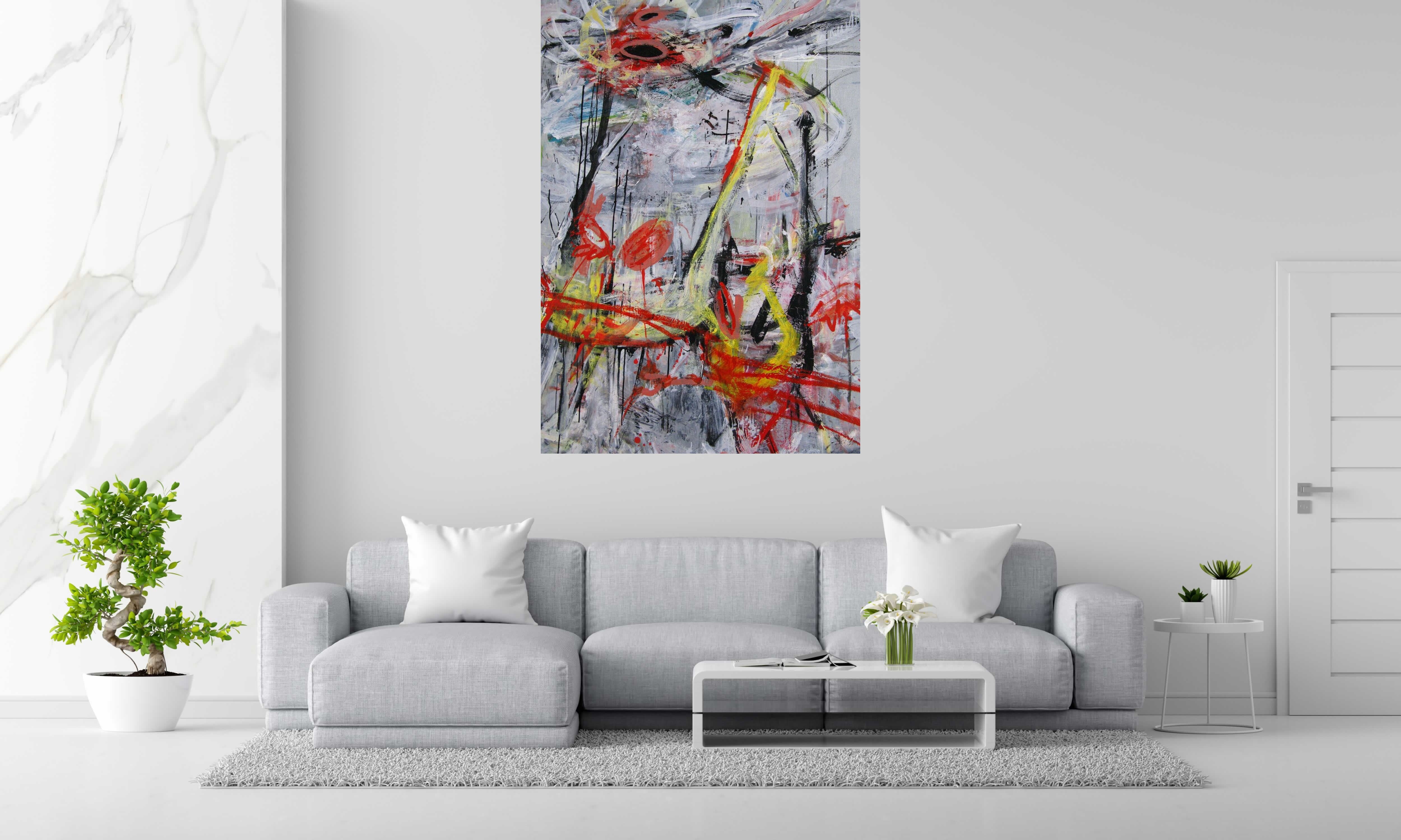 Tableau de RINGER HERVE a pour titre SANS TITRE style abstrait dim : RINGER HERVEprix:1600