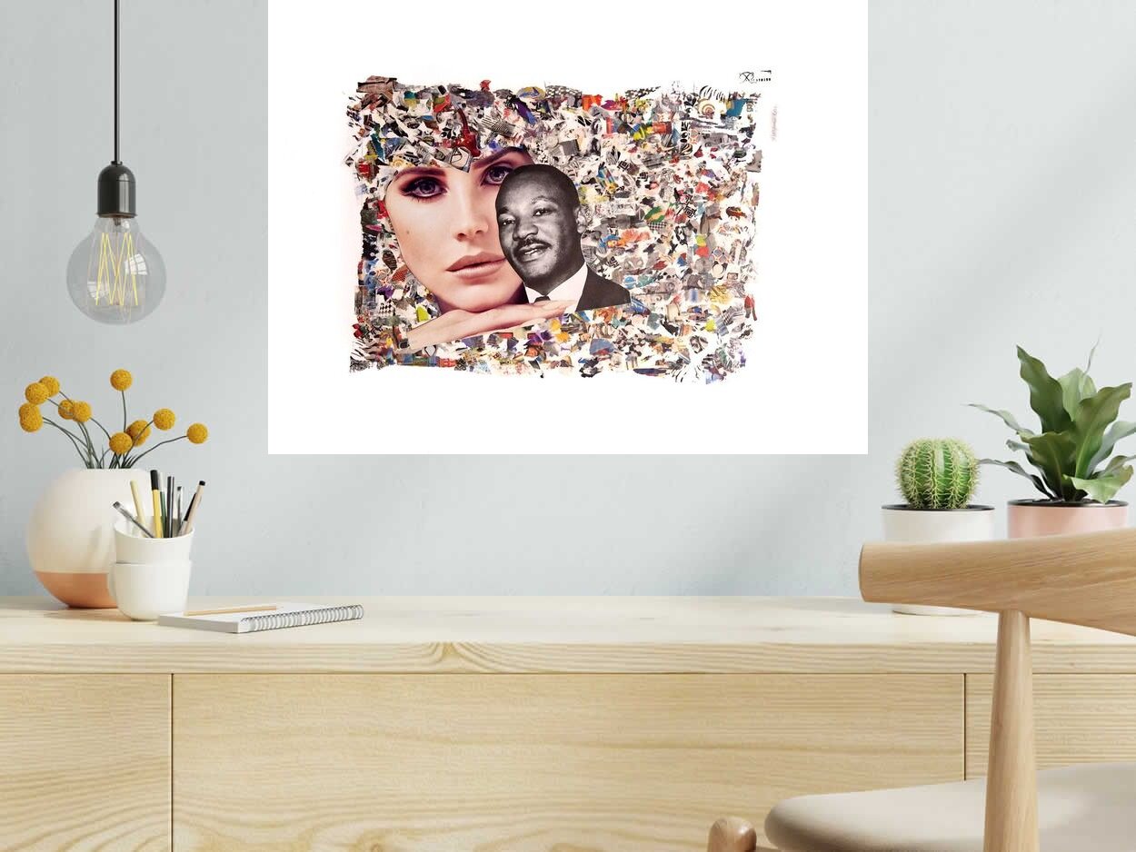 Editions d'art de FLOREPEA a pour titre Lana King style graphique dim : FLOREPEAprix:350