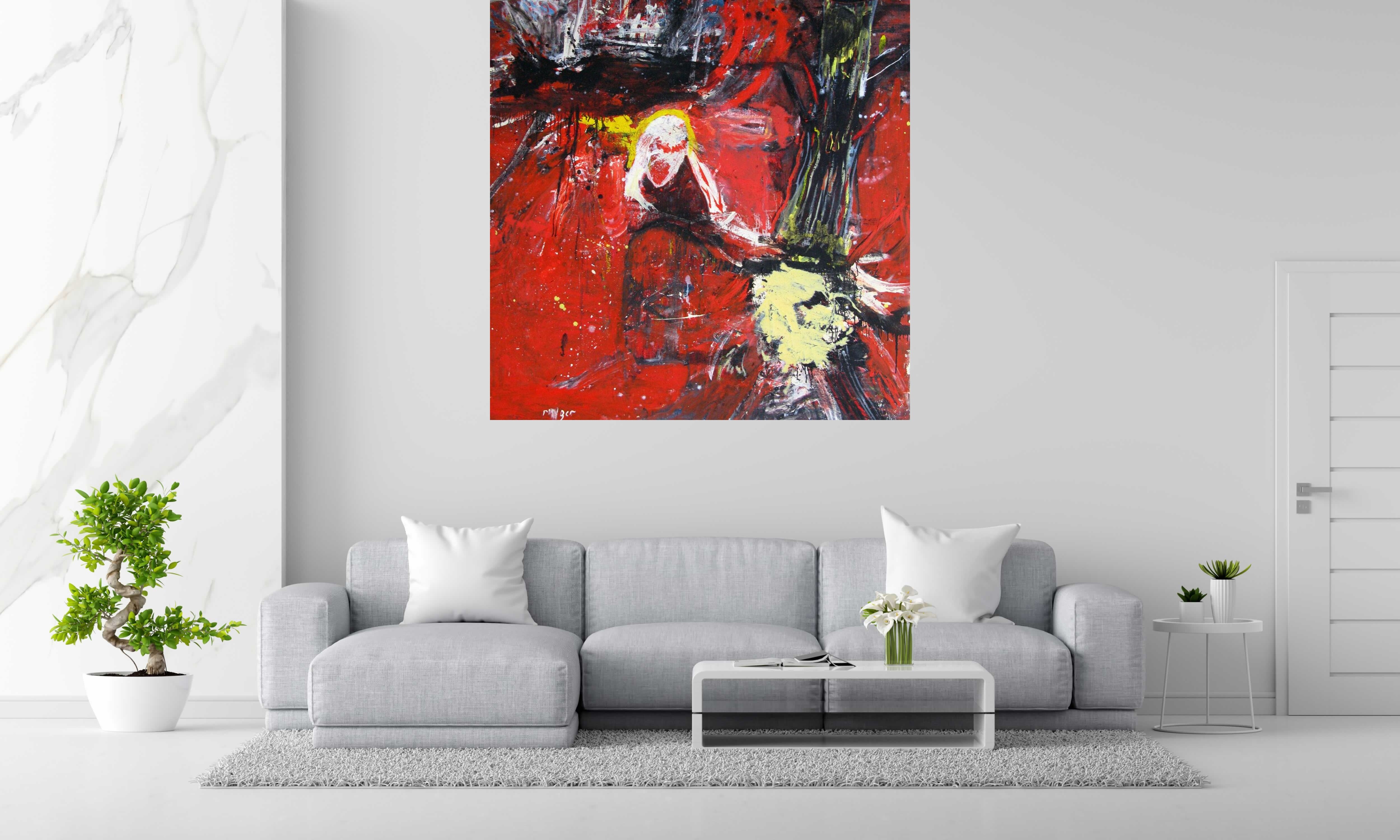 Tableau de RINGER HERVE a pour titre SANS TITRE style abstrait dim : RINGER HERVEprix:1600
