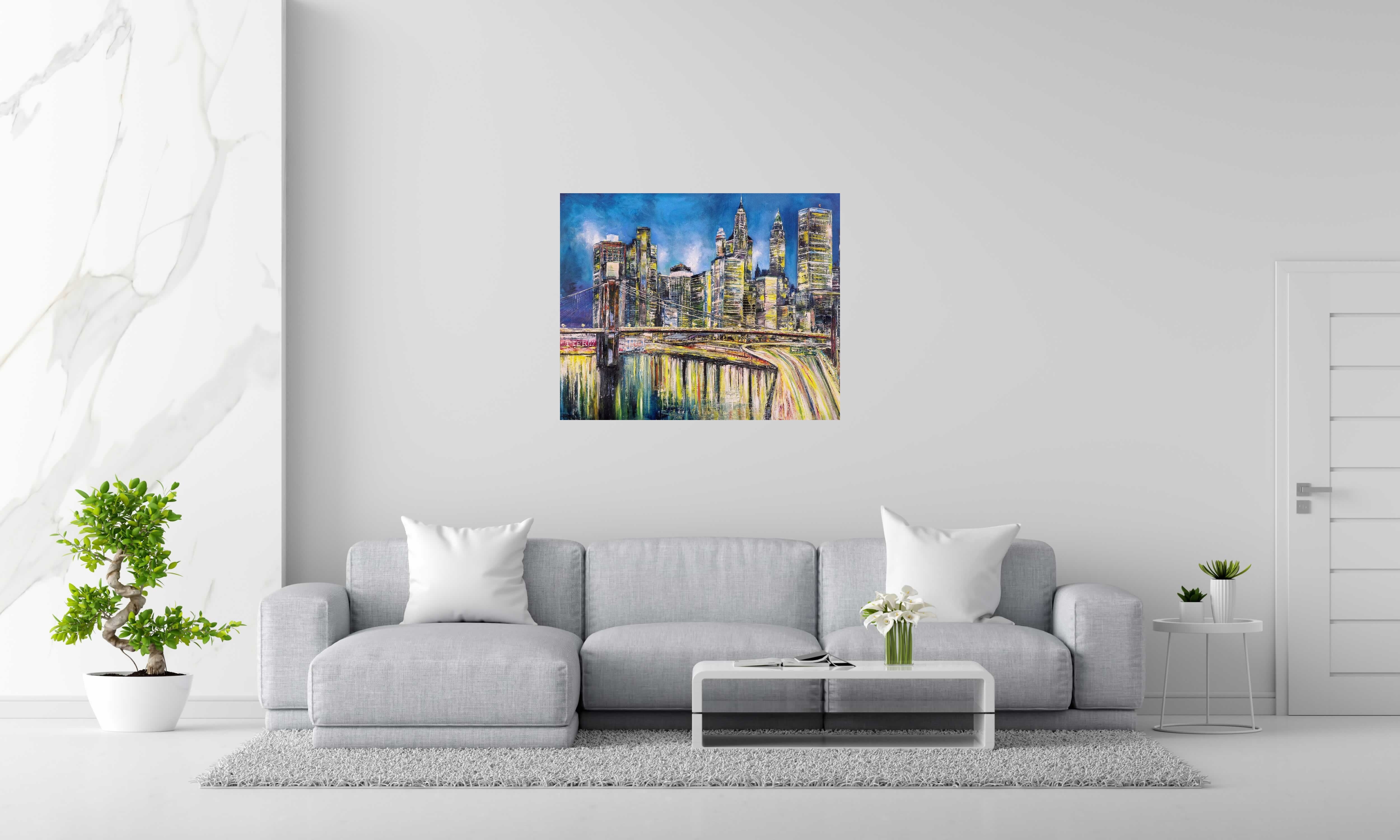 Tableau de PHIL a pour titre FDR drive, NY style figuratif dim : PHILprix:700