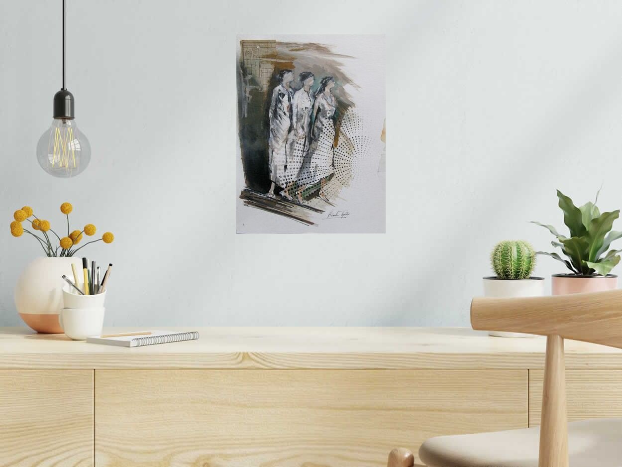 Dessin de ARANCHA TEJEDOR a pour titre Femmes 18 style figuratif dim : ARANCHA TEJEDORprix:160