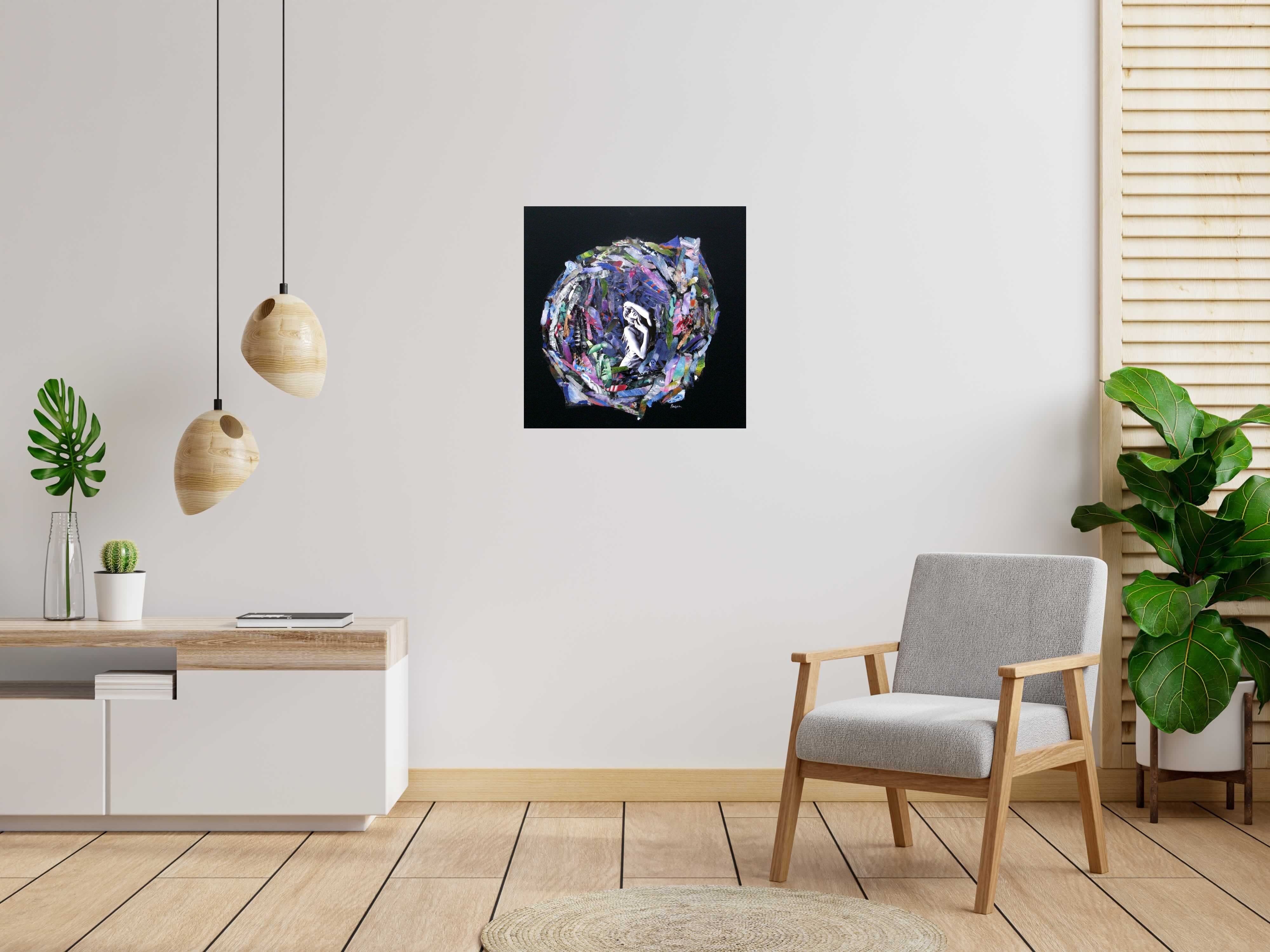 Tableau de FLOREPEA a pour titre Swift eyes style graphique dim : FLOREPEAprix:450
