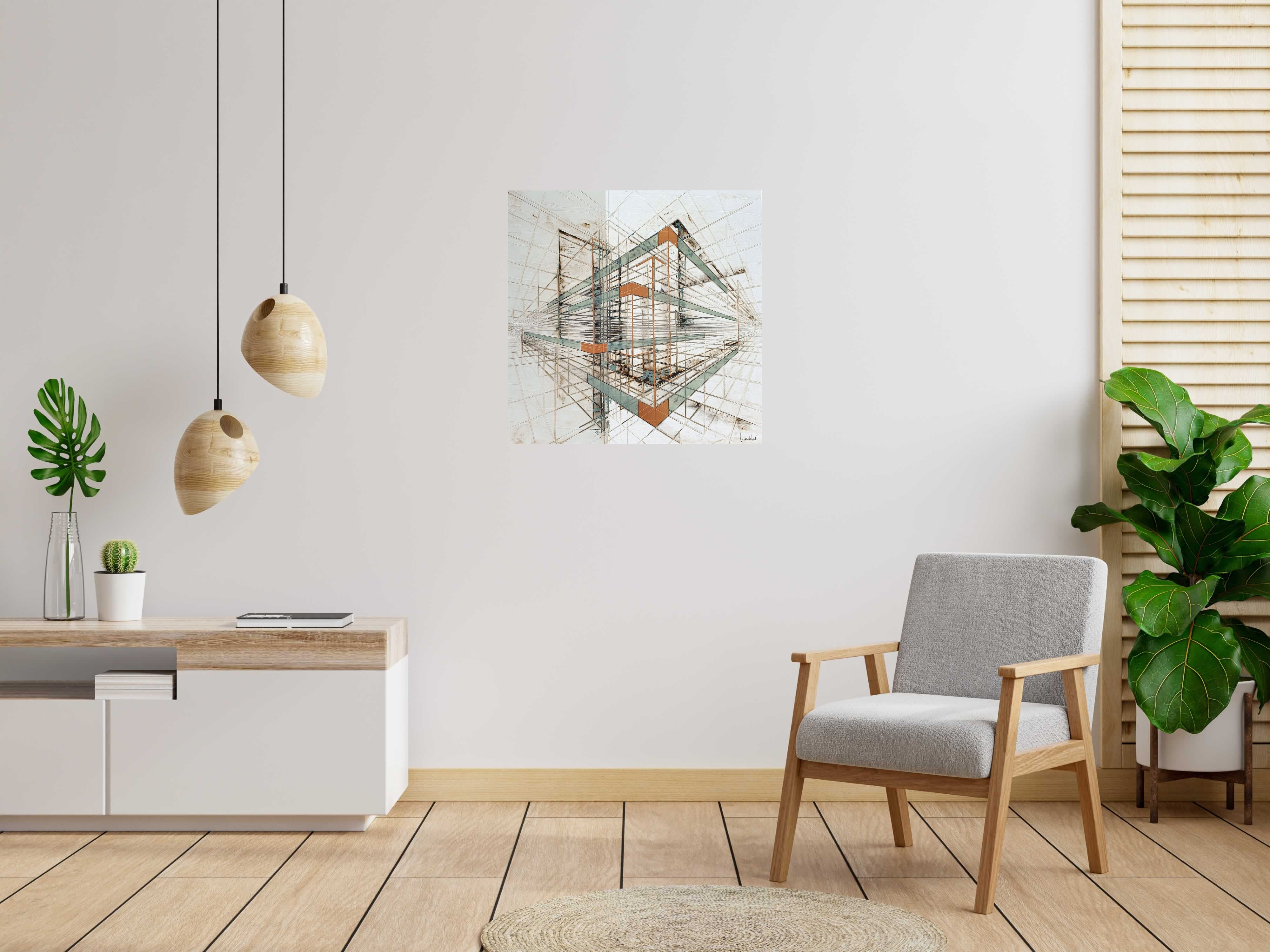 Tableau de LUDOVIC MERCHER a pour titre AXIS style abstrait dim : LUDOVIC MERCHERprix:800