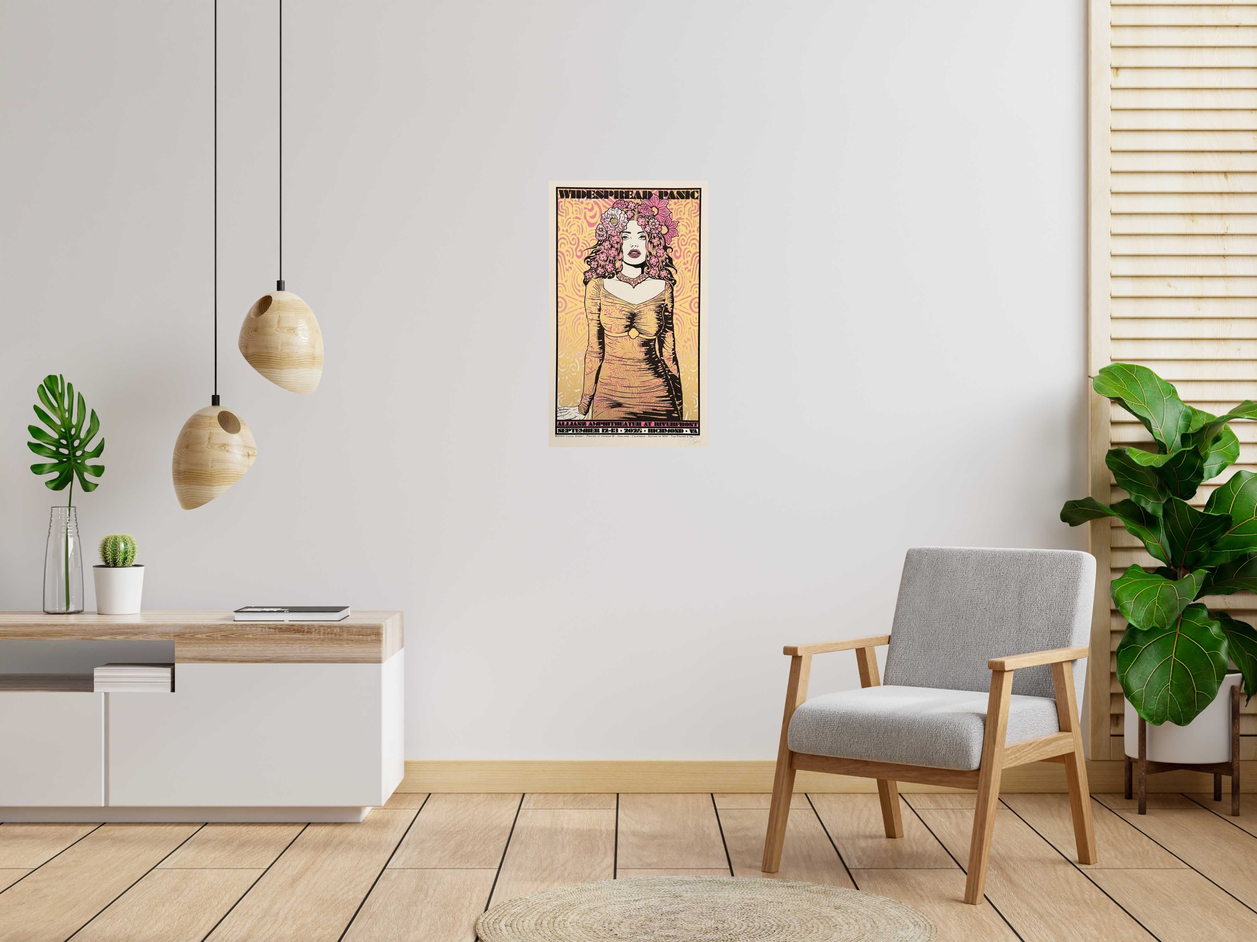 Editions d'art de CHUCK SPERRY a pour titre JUNO, WIDSPREAD PANIC TEST ROSE ET OR style expo chuck dim : CHUCK SPERRYprix:600