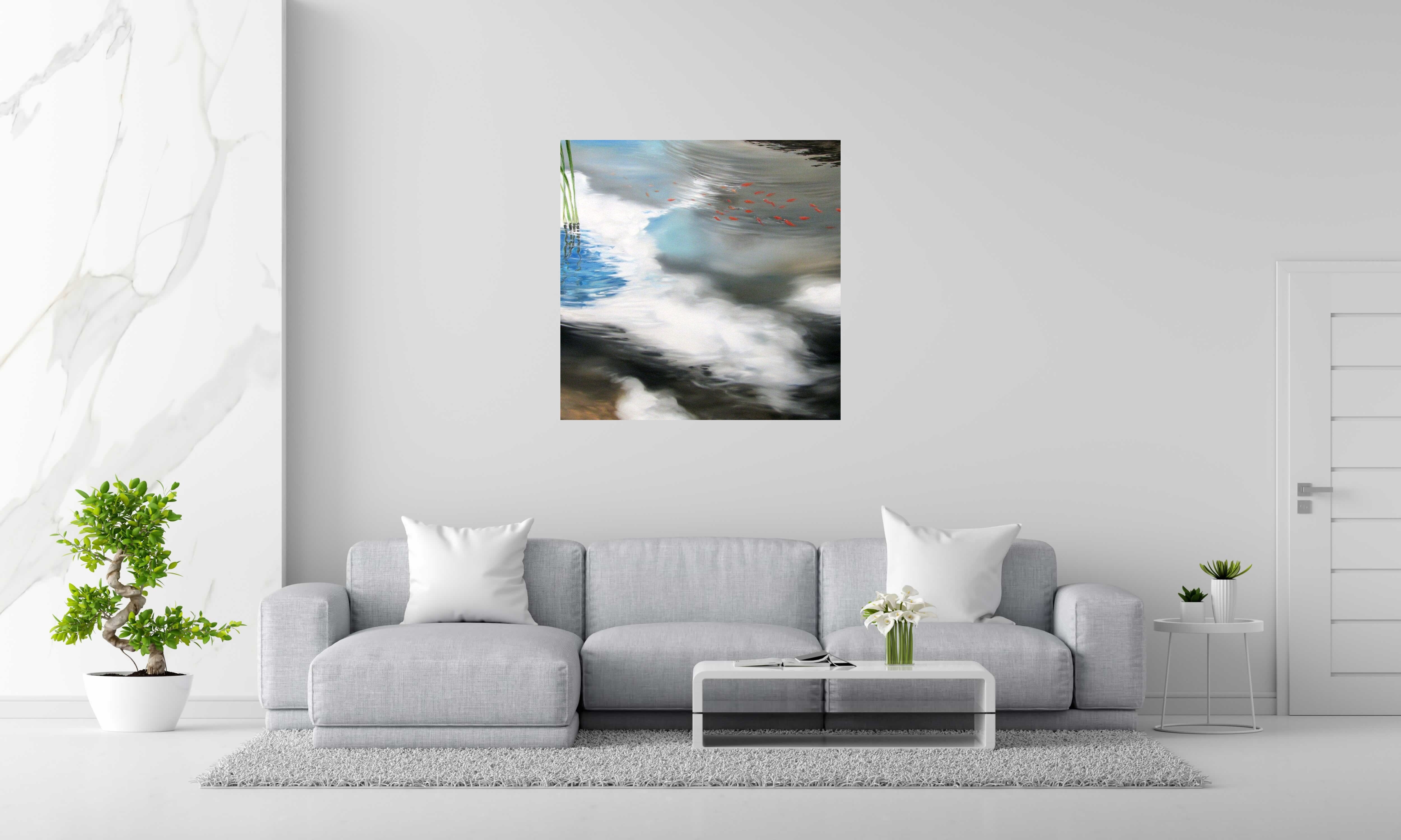 Tableau de ELISE BARAT a pour titre DANS LES NUAGES III style figuratif dim : ELISE BARATprix:1150