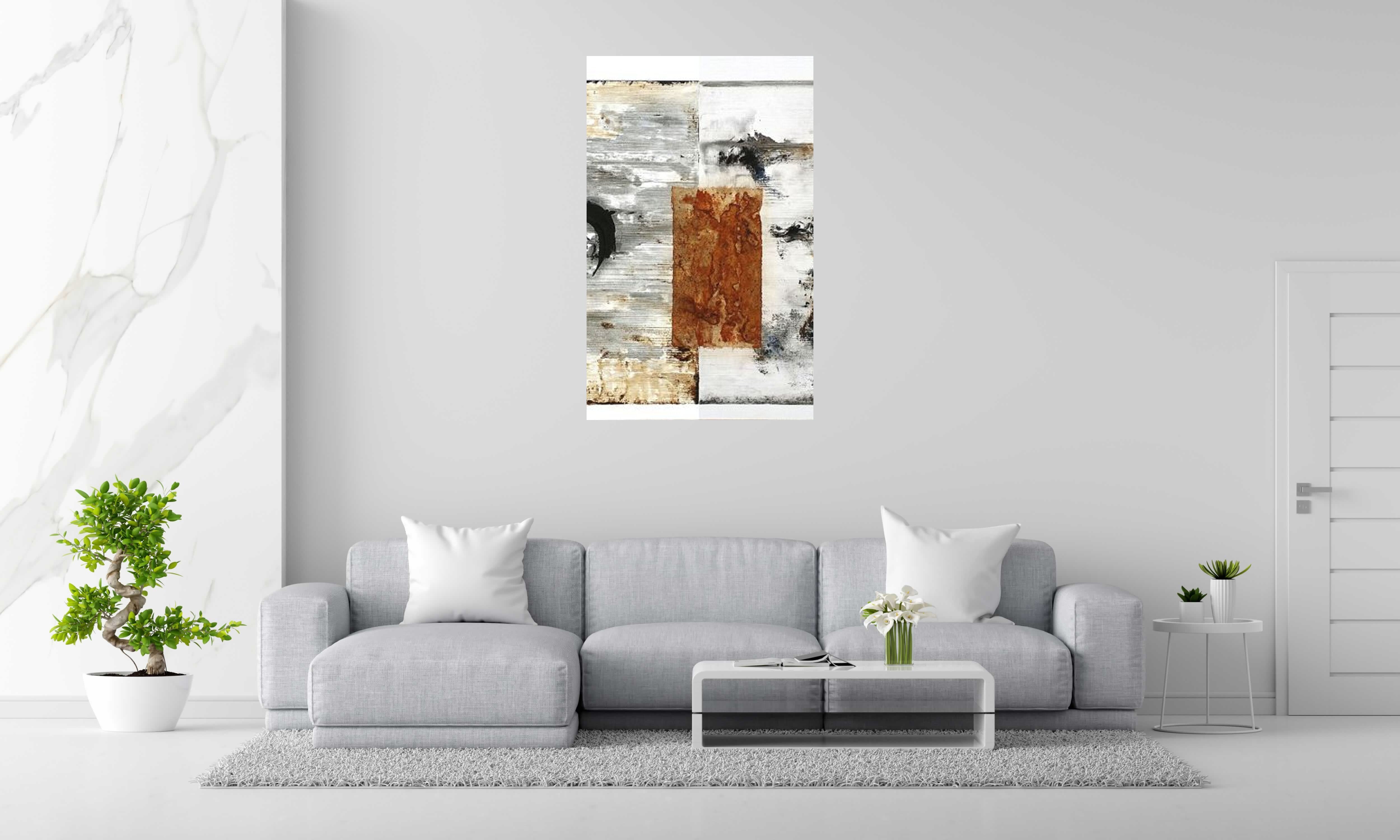 Tableau de LUDOVIC MERCHER a pour titre MEDITATION style abstrait dim : LUDOVIC MERCHERprix:1250