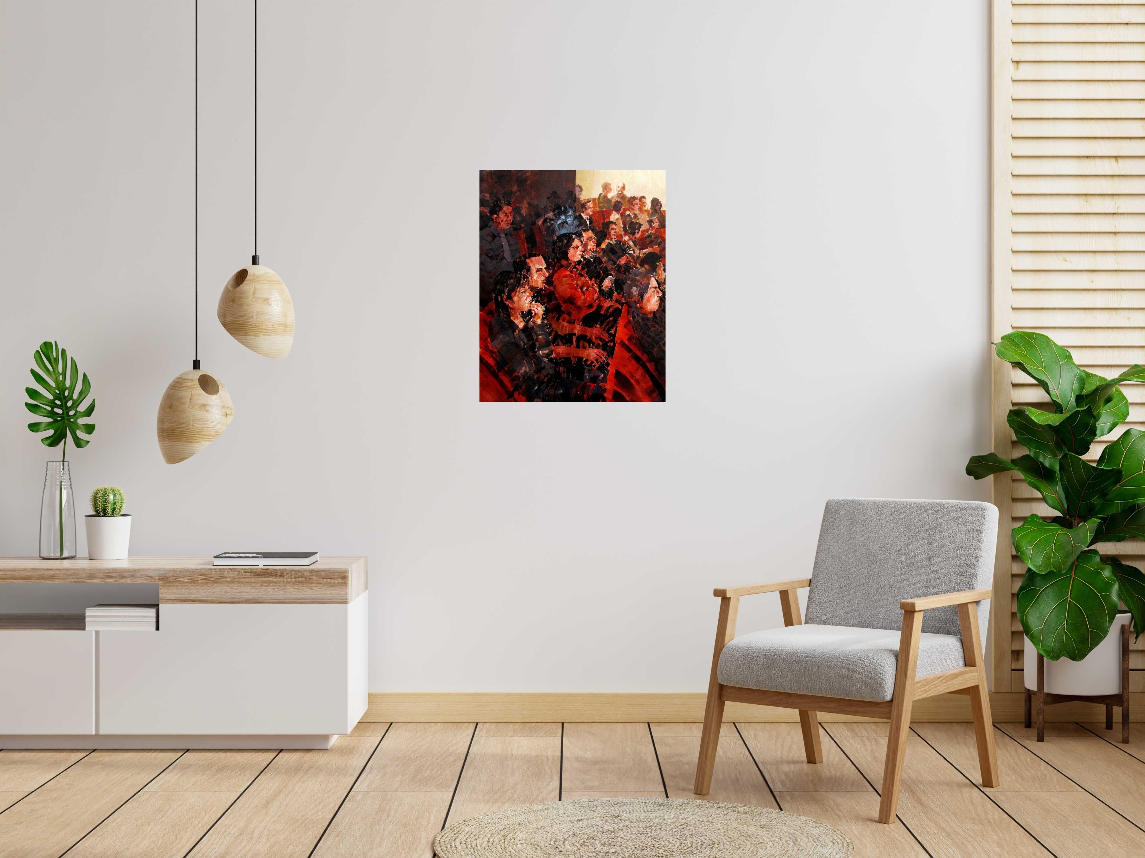 Tableau de HEATON RUDYARD a pour titre PUBLIC style figuratif dim : HEATON RUDYARDprix:600