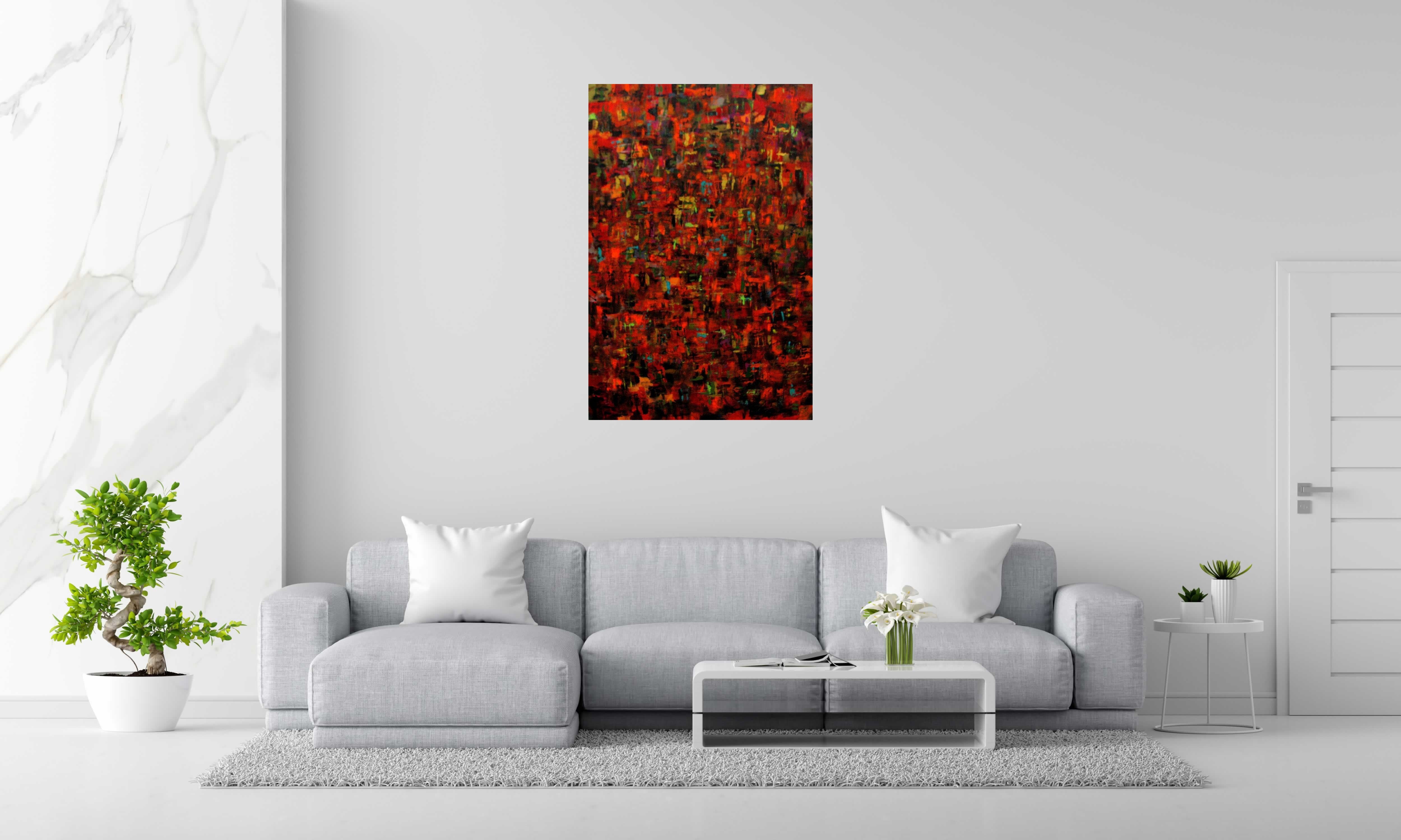 Tableau de VSK a pour titre SANS TITRE style abstrait dim : VSKprix:850
