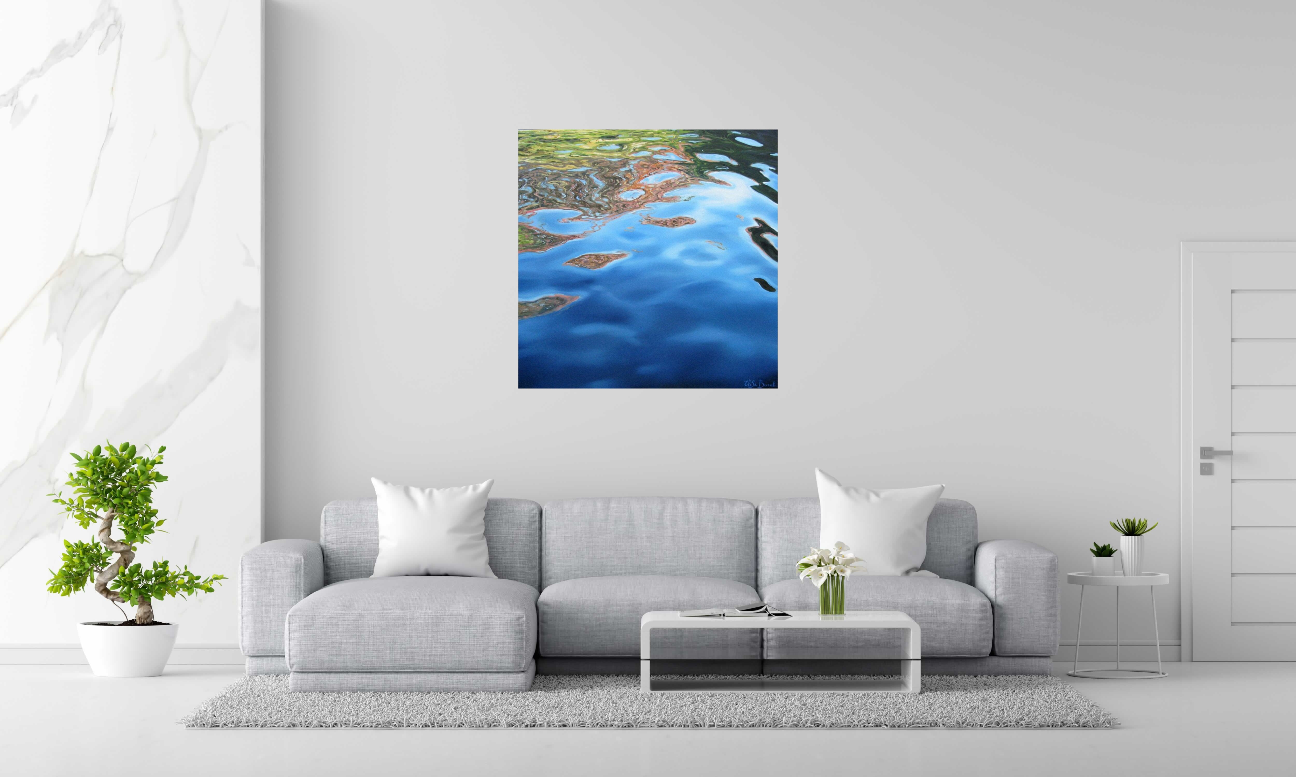 Tableau de ELISE BARAT a pour titre A FLEUR D'EAU VI style no dim : ELISE BARATprix: