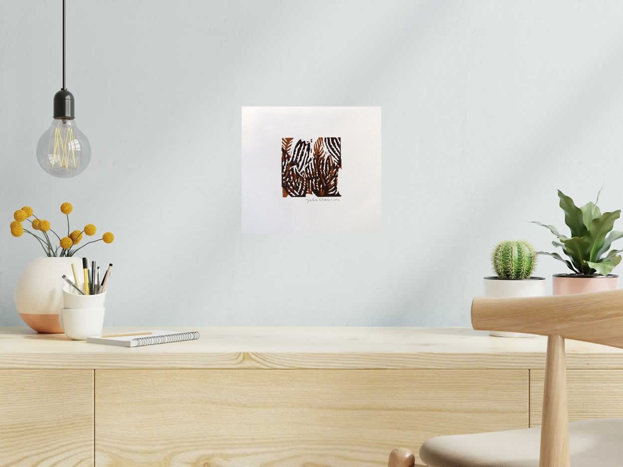 Editions d'art de JULIA CHAUSSON a pour titre FOUGERE style figuratif dim : JULIA CHAUSSONprix: