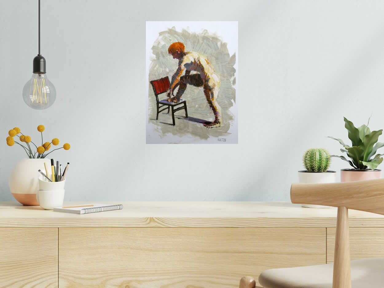 Dessin de HEATON RUDYARD a pour titre SANS TITRE 5 style figuratif dim : HEATON RUDYARDprix:240