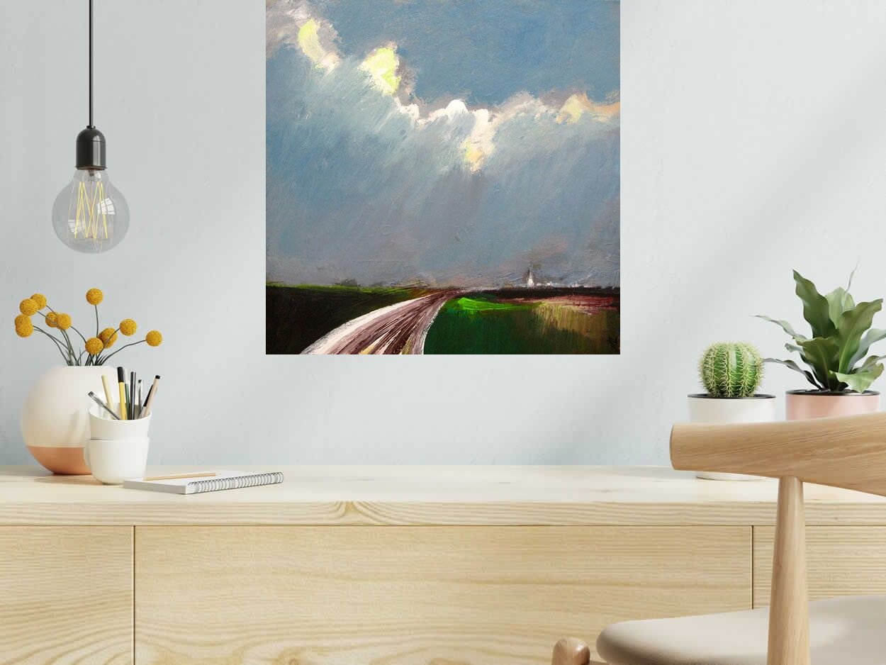 Tableau de IVAN TZONEV a pour titre HORIZON 1 style figuratif dim : IVAN TZONEVprix: