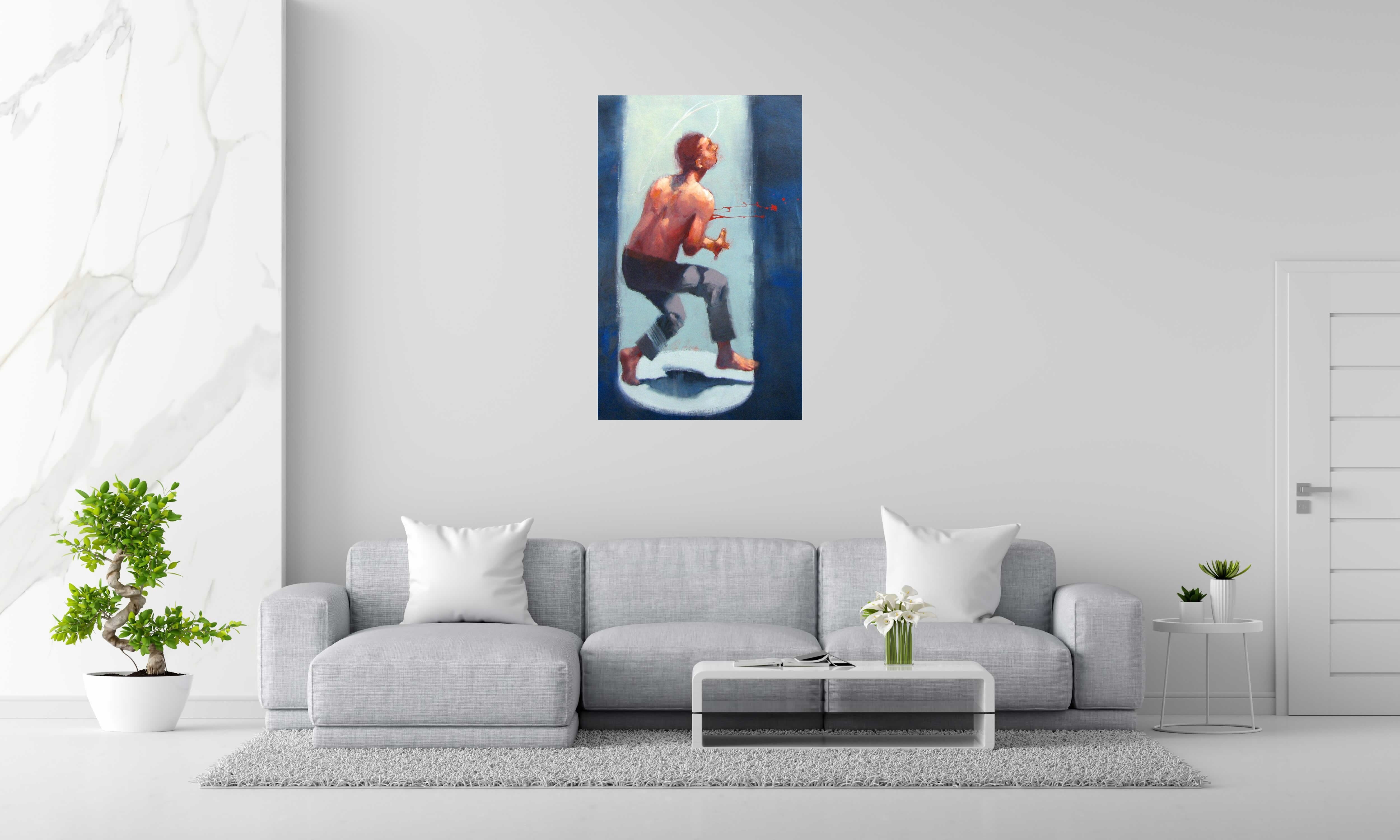 Tableau de MASSEBEUF Olivier a pour titre BUT YOU CAN'T KILL ME style figuratif dim : MASSEBEUF Olivierprix: