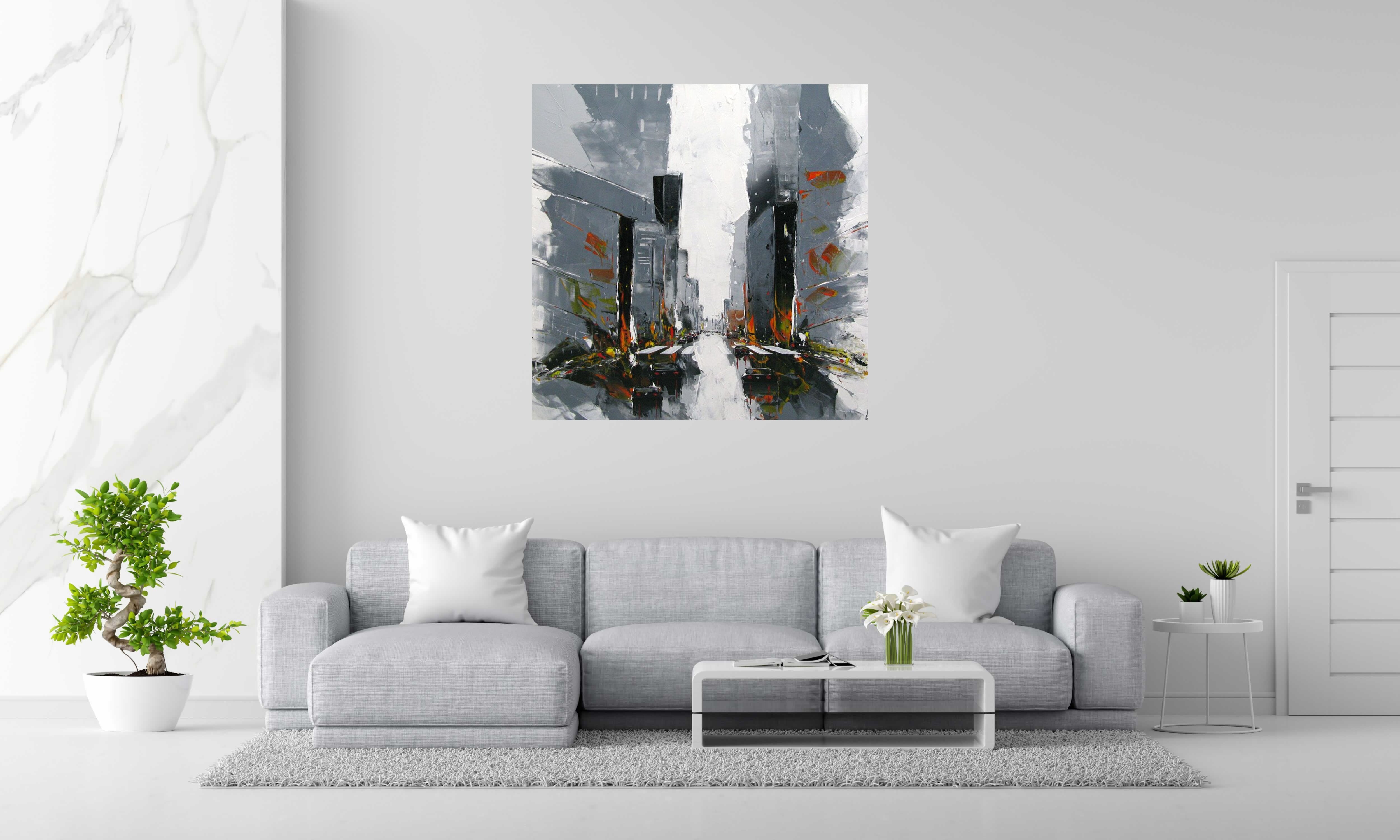 Tableau de F. BOUTET a pour titre CITY A style no dim : F. BOUTETprix:1100