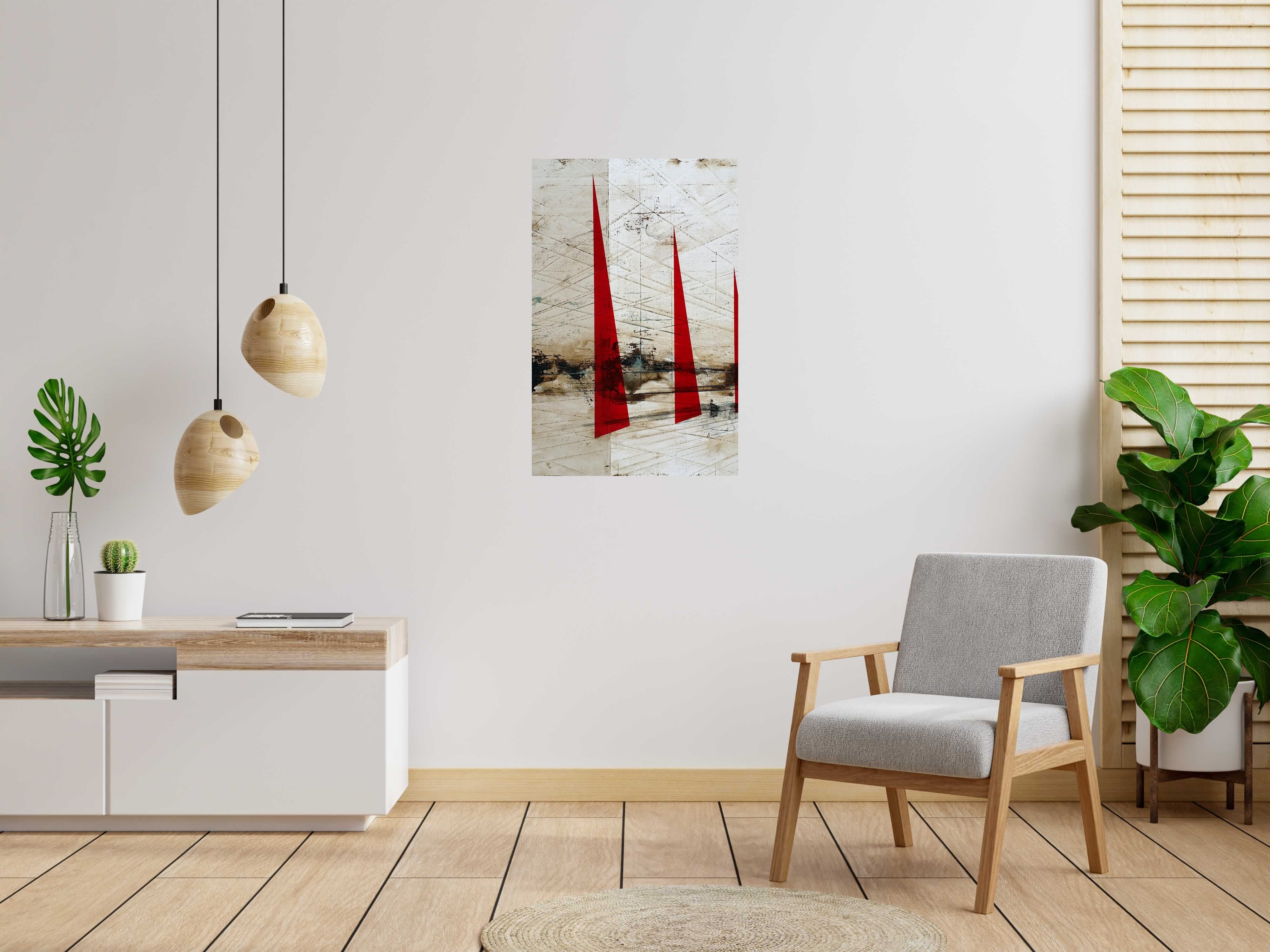 Tableau de LUDOVIC MERCHER a pour titre SAILLING style abstrait dim : LUDOVIC MERCHERprix:700