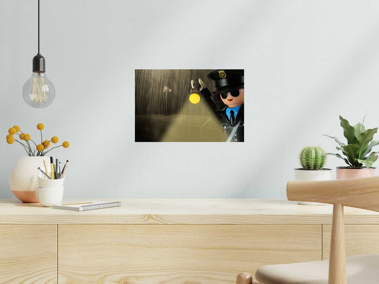 Photo de RICHARD UNGLIK a pour titre COP style street pop art dim : RICHARD UNGLIKprix:60