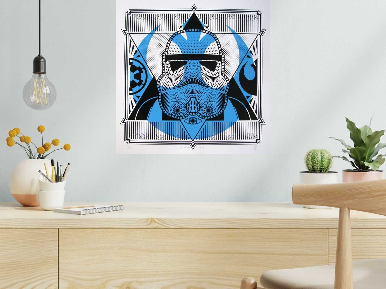 Editions d'art de JIBE a pour titre STORM TROOPER style graphique dim : JIBEprix: