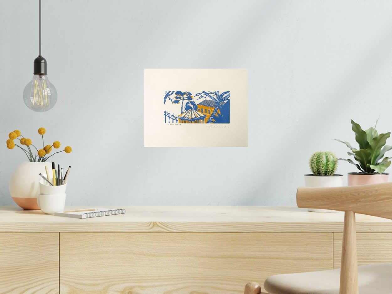 Editions d'art de JULIA CHAUSSON a pour titre LE MANEGE D'ANVERS style figuratif dim : JULIA CHAUSSONprix: