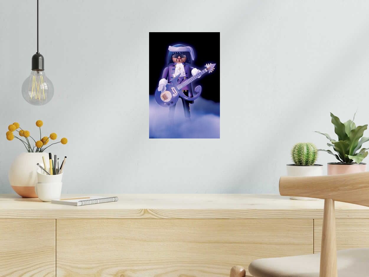 Photo de RICHARD UNGLIK a pour titre PURPLE RAIN style graphique dim : RICHARD UNGLIKprix:60